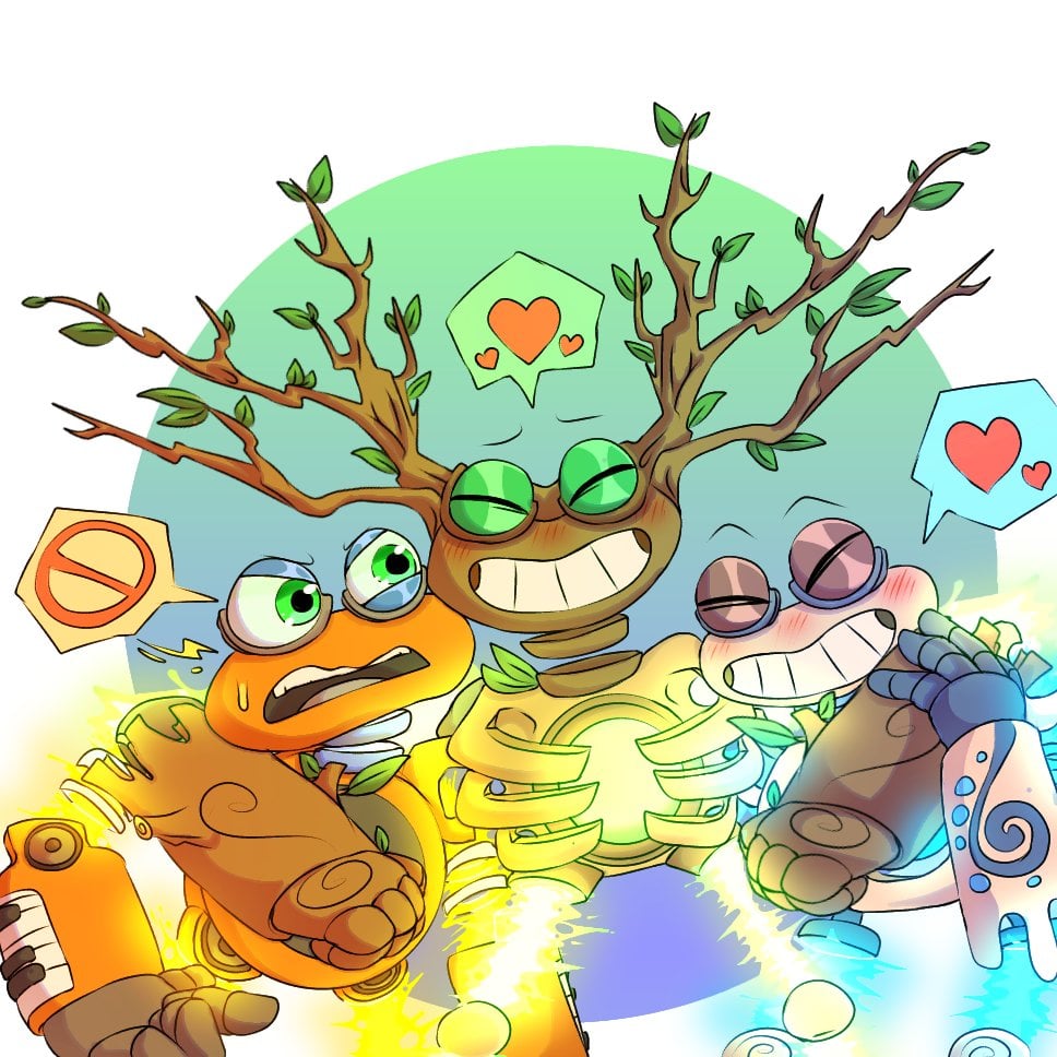 My Singing Monsters's Monsterpiece is the most wholesome Wubbox trio ever, We love all of the Epic Wubbox art from the community this week! Thank you all!