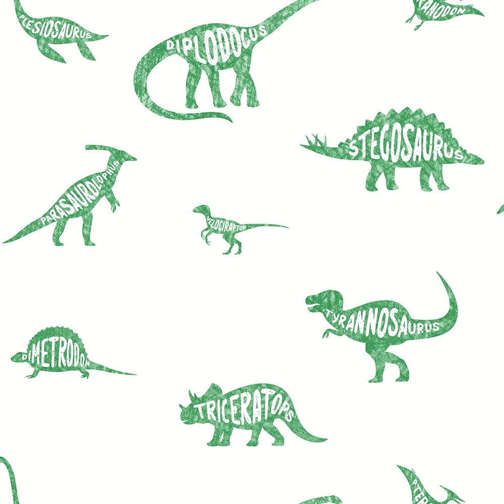 Dino Childrens wallpapers in green