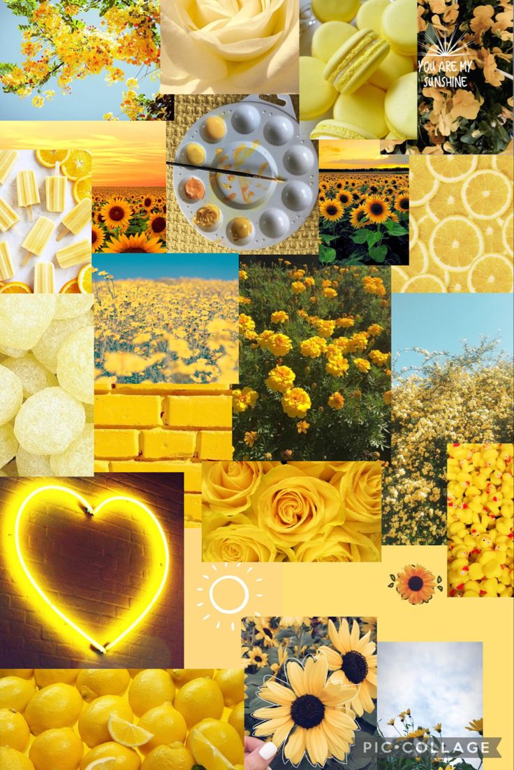 Yellow Spring Collage Wallpapers - Wallpaper Cave