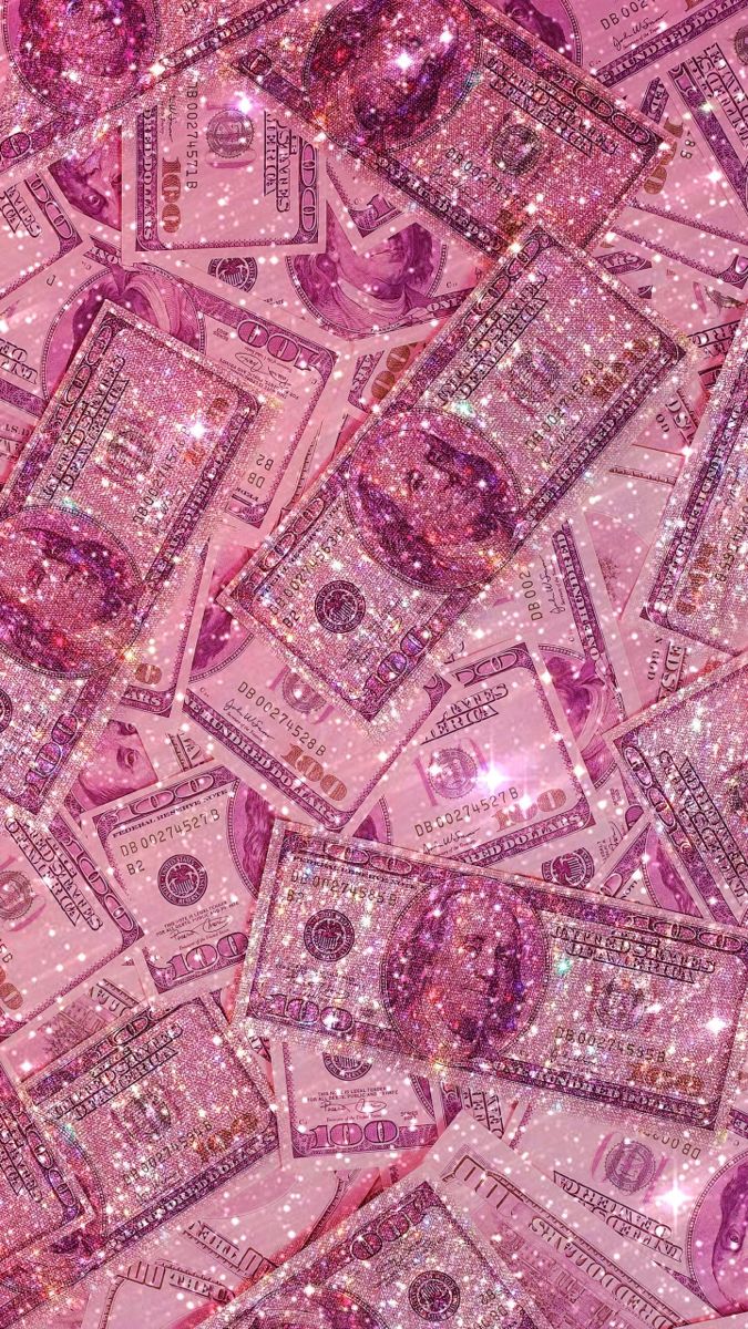 Glitter pink money. Pink glitter wallpaper, Pink wallpaper iphone, Money wallpaper iphone