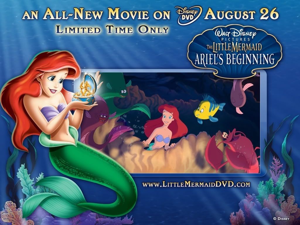 The Little Mermaid 3 Wallpaper: The Little Mermaid: Ariel's Beginning Wallpaper. The little mermaid, Ariel, Disney little mermaids