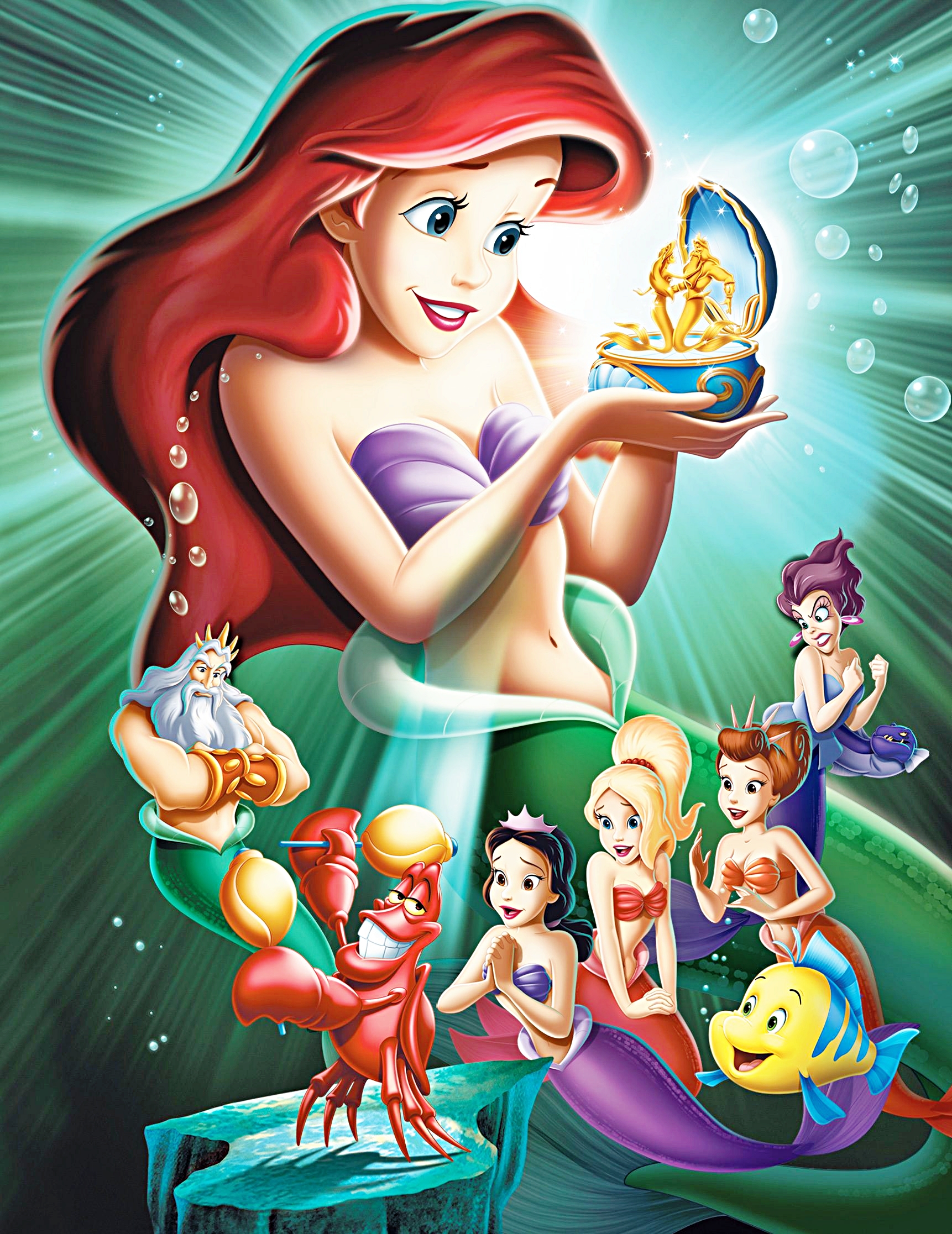 Walt Disney Posters Little Mermaid: Ariel's Beginning Disney Characters Photo