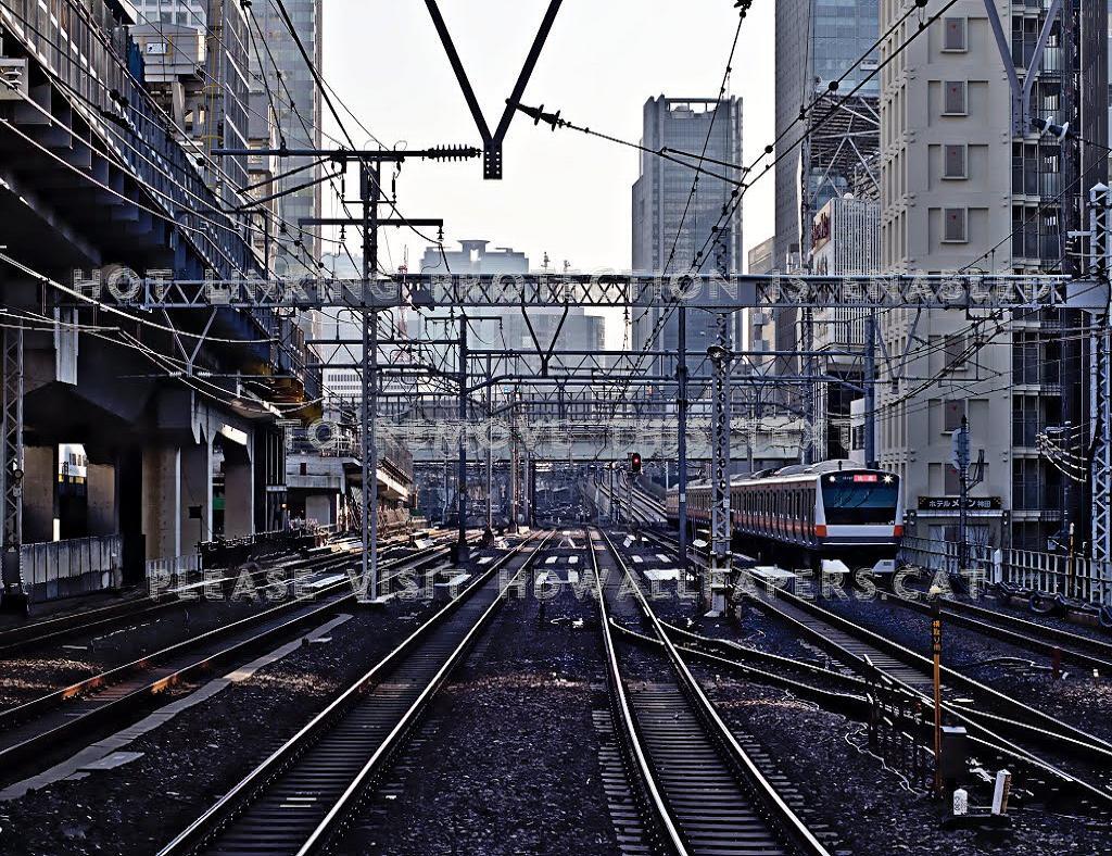 tokyo railway city japan train architecture