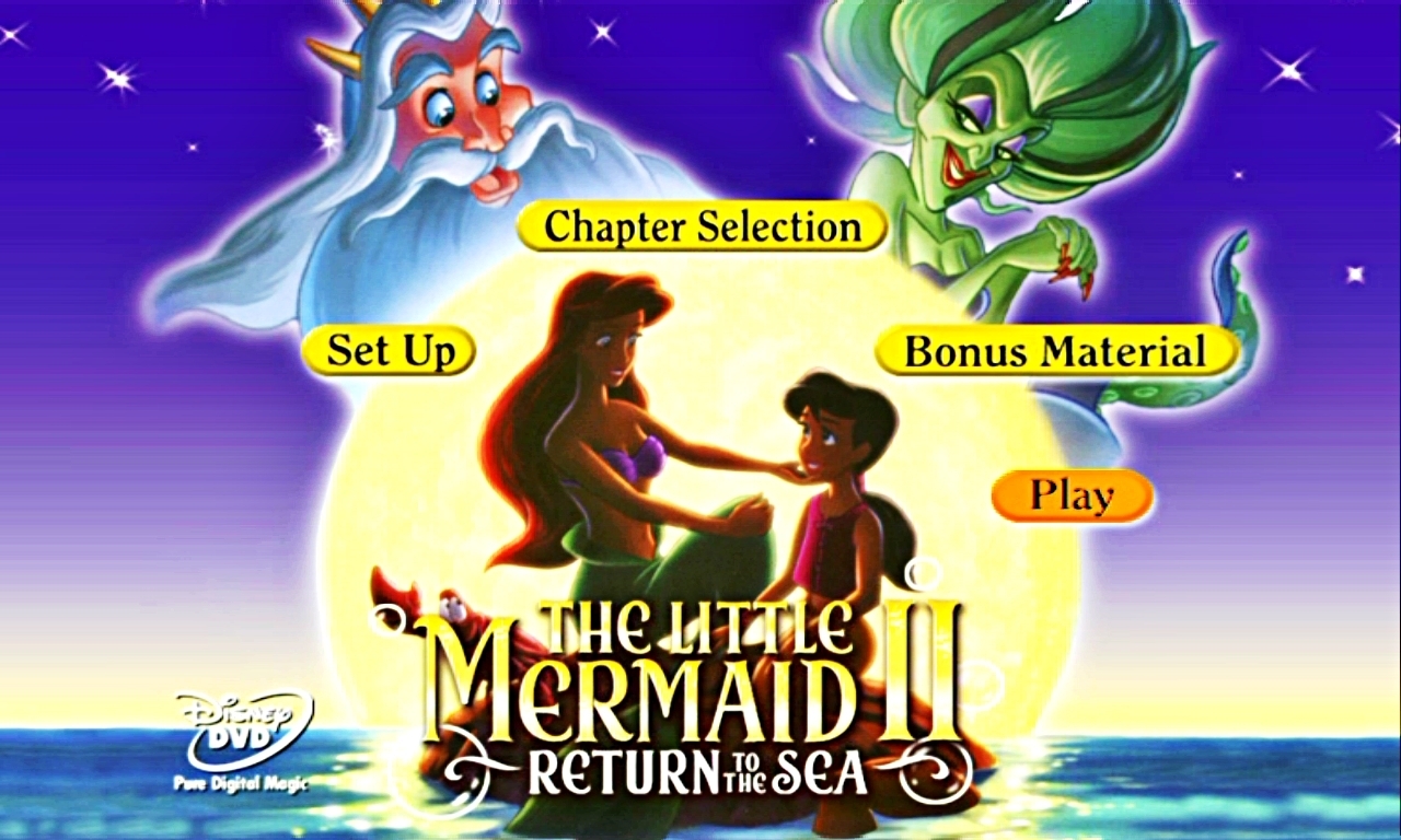Walt Disney Menus Little Mermaid II: Return to the Sea Disney Characters Photo