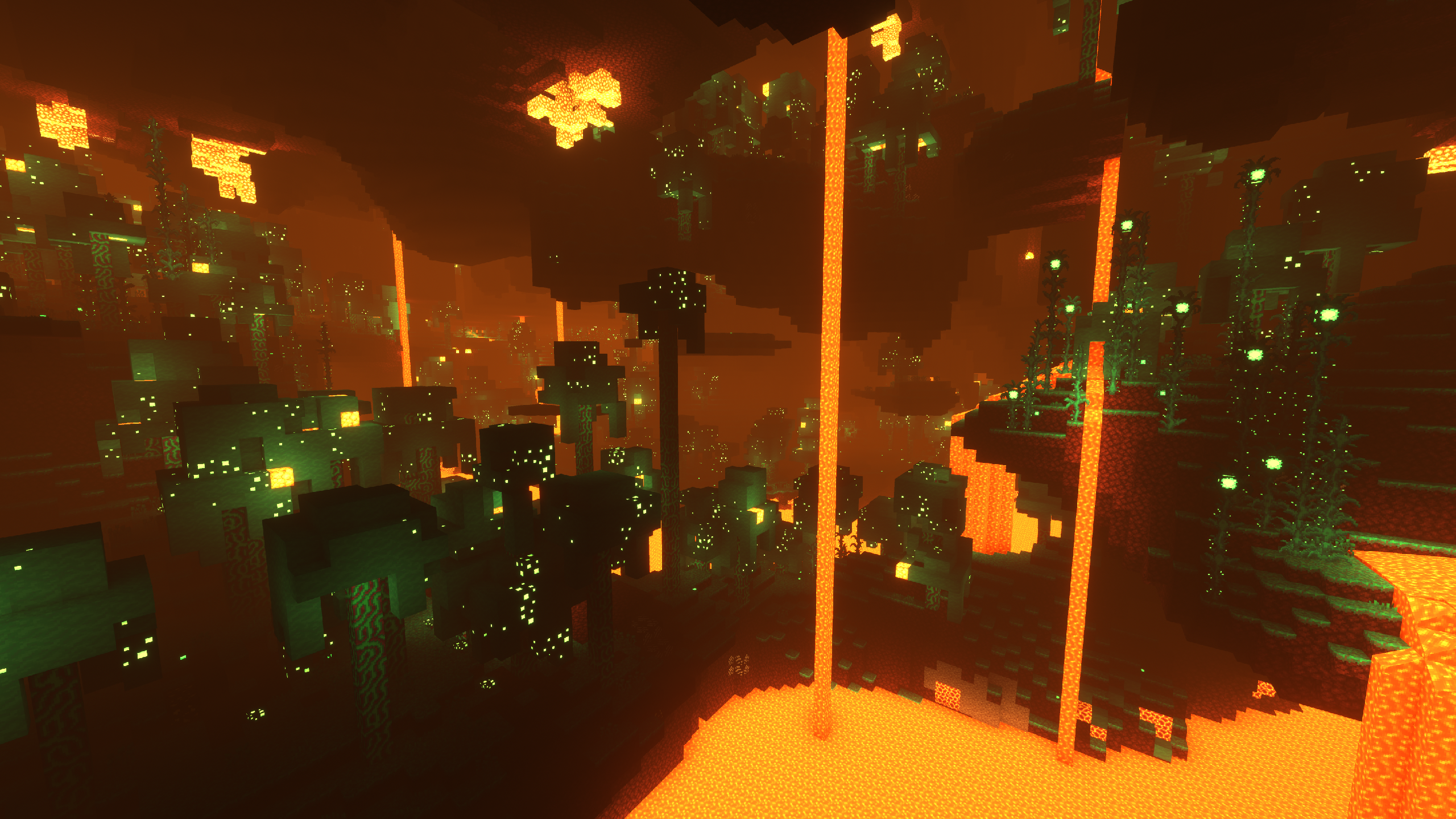 My friend is working on a pack, here's the Warped Forest