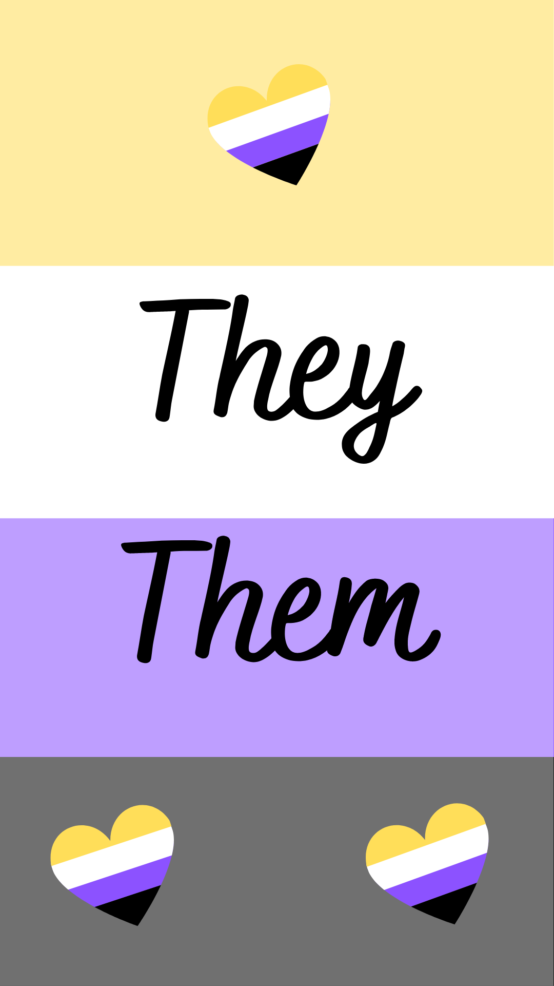Cute Phone Wallpaper I've Made For Friends And Self. Pansexual, Transgender, Genderfluid And Non Binary. Help Yourselves. Xo