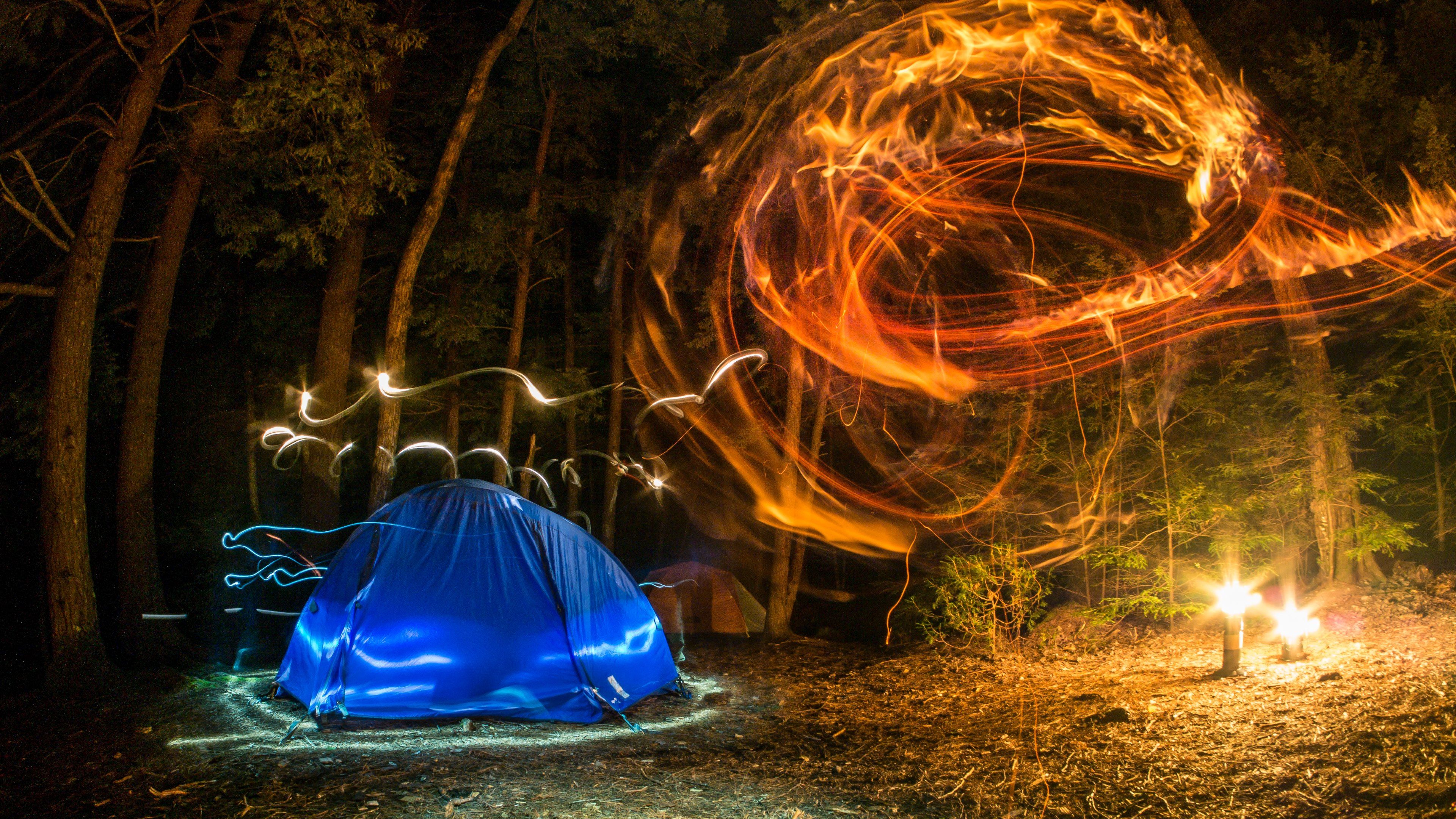 3D Camping Wallpaper