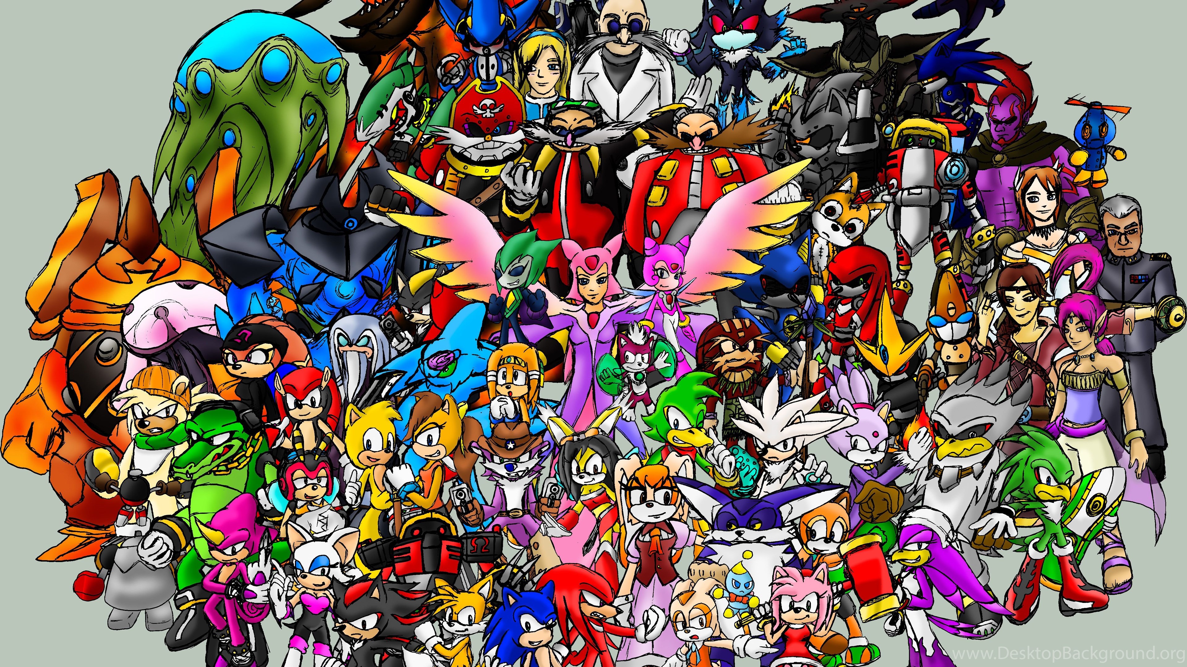 Gallery For Sonic The Hedgehog Characters List With Picture Desktop Background