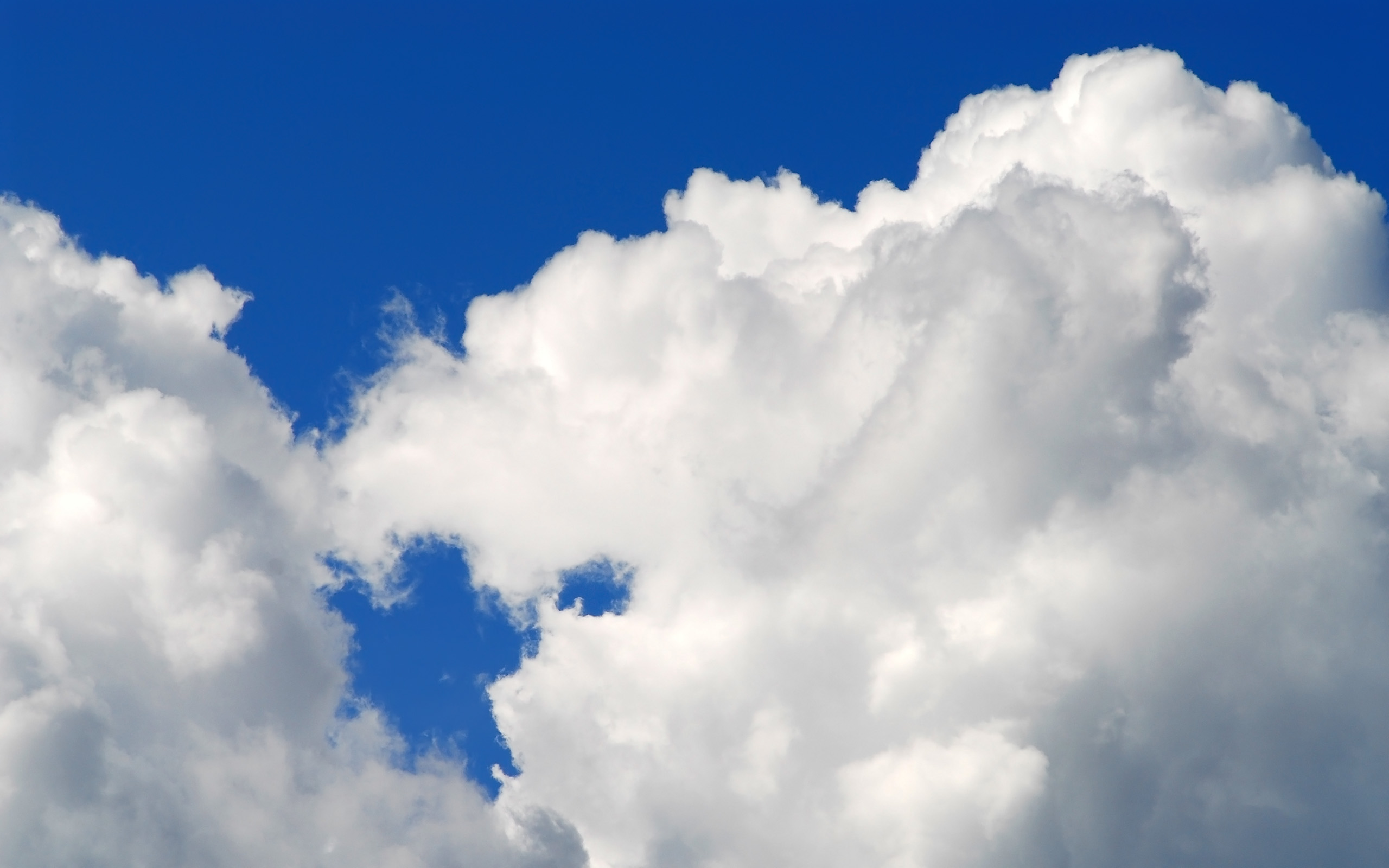 Download Wallpaper clouds sky fluffy, 2560x Fluffy clouds
