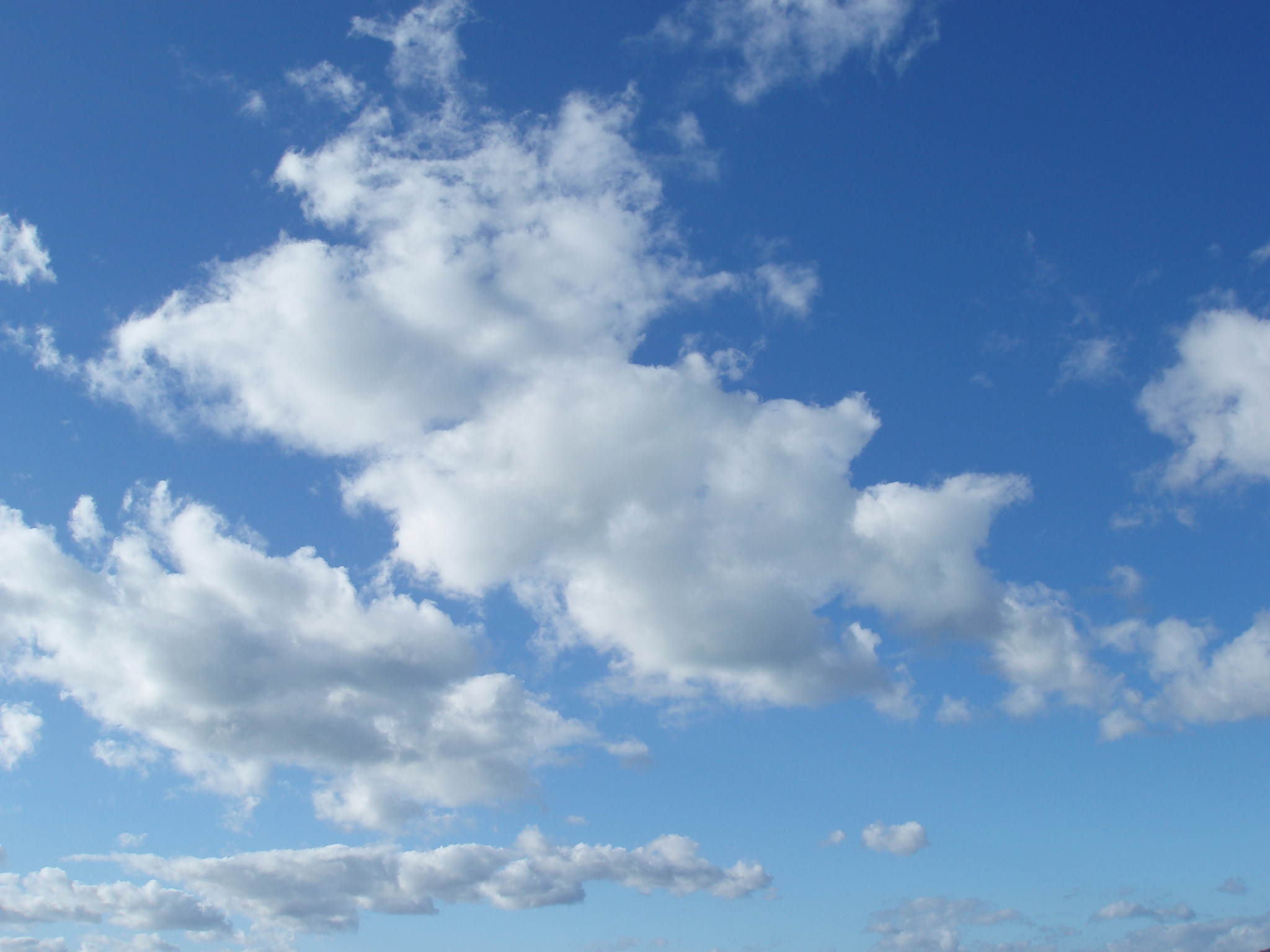Free image of fluffy clouds