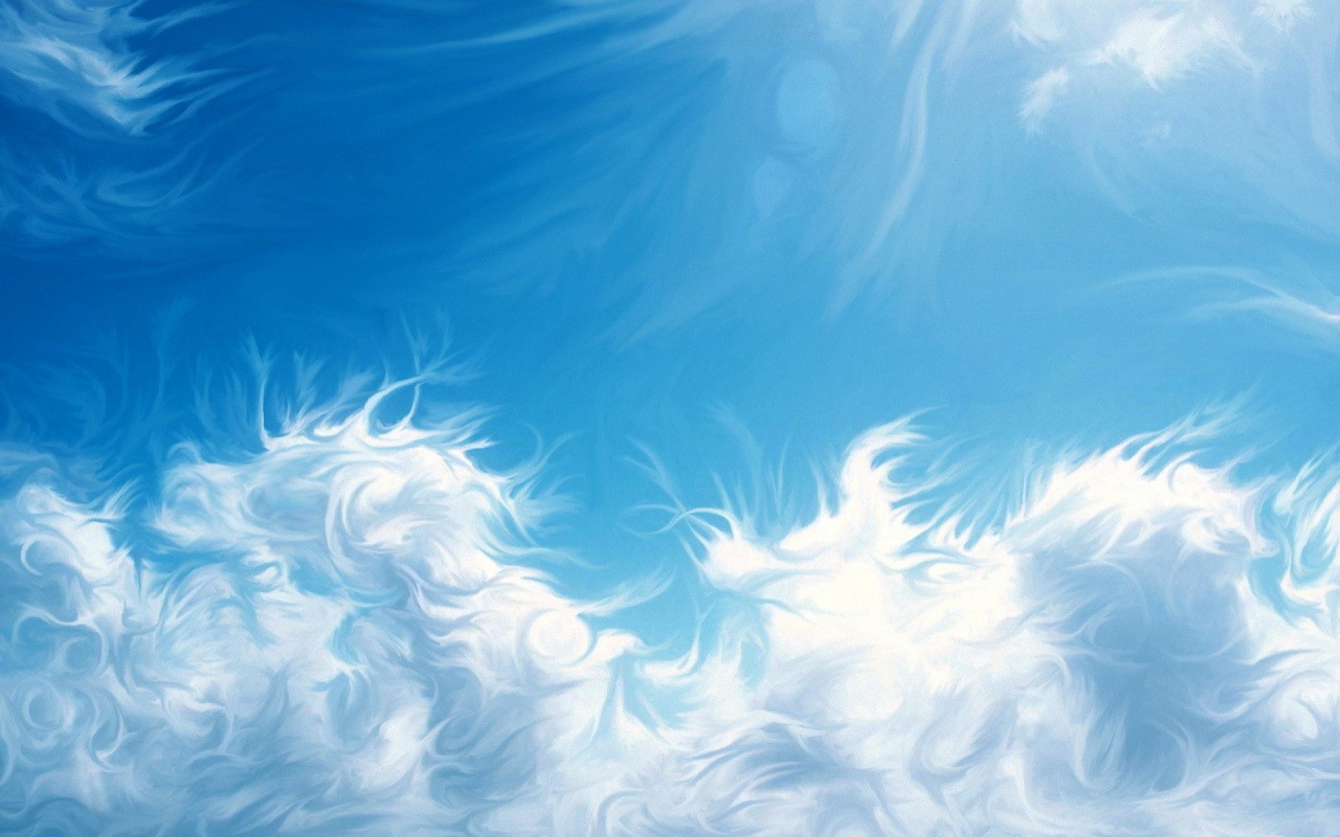 Fluffy Clouds Abstract wallpaper. Fluffy Clouds Abstract