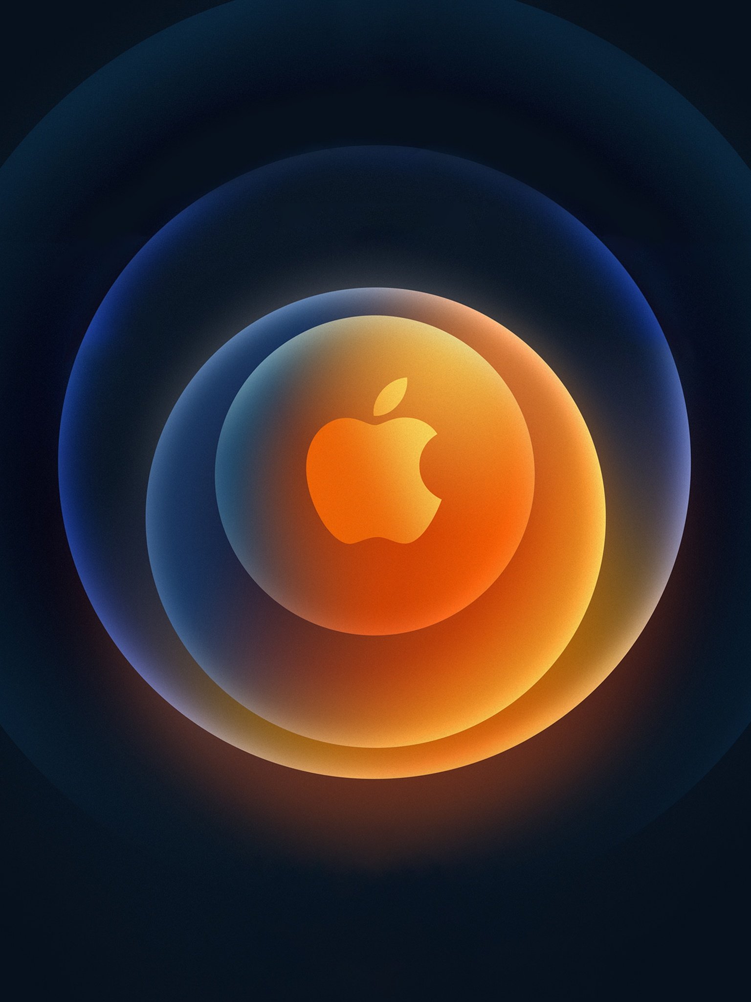 Apple Wallpaper 4K, iPhone Event, logo, Dark background, Technology
