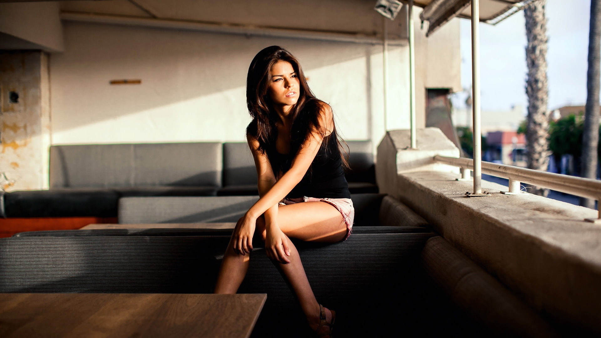 Brunette Girl Model Desktop Wallpaper 59930 1920x1080px