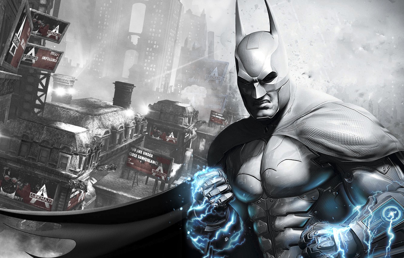 Wallpaper the city, armor, cloak, gadget, prison, current, Batman: Arkham City Armored Edition, slums, Gotham, Bruce Wayne, Bruce Wayne, Batman: Arkham city image for desktop, section игры
