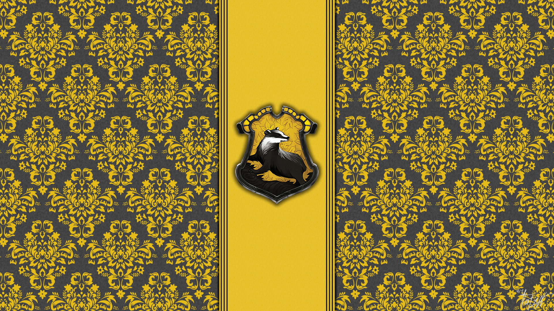 House Hufflepuff Wallpaper Hogwarts Paper Art Theladyavatar