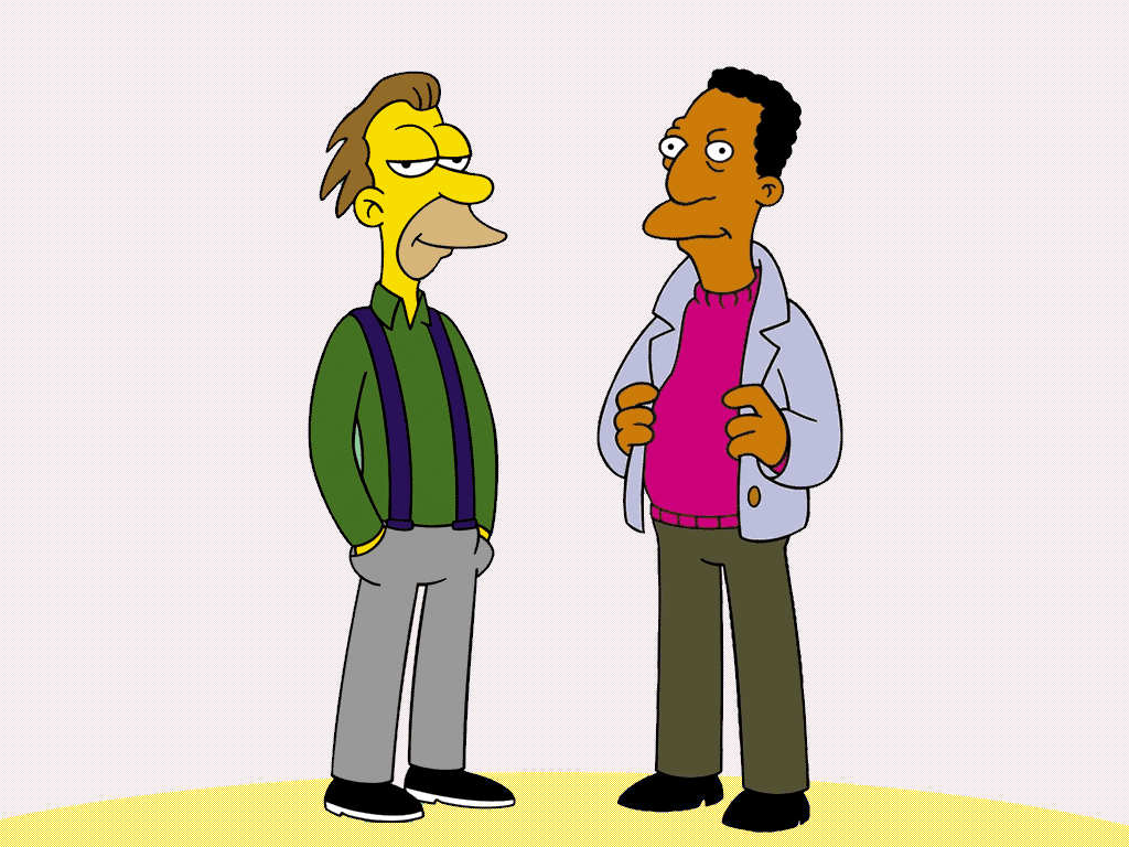 Carl and Lenny Wallpaper: Lenny and Carl, Simpsons
