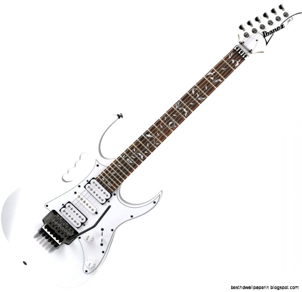 white electric guitar wallpaper
