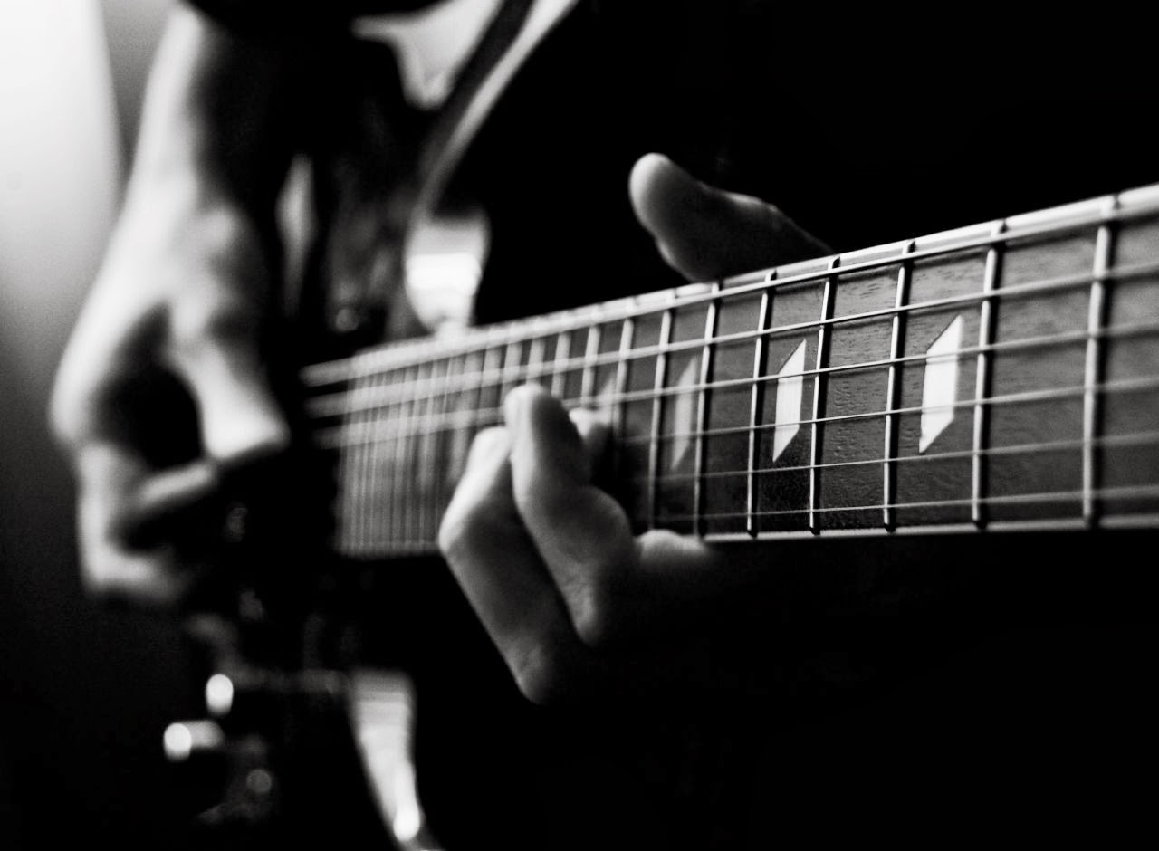 Electric Guitar Wallpaper HD Black And White