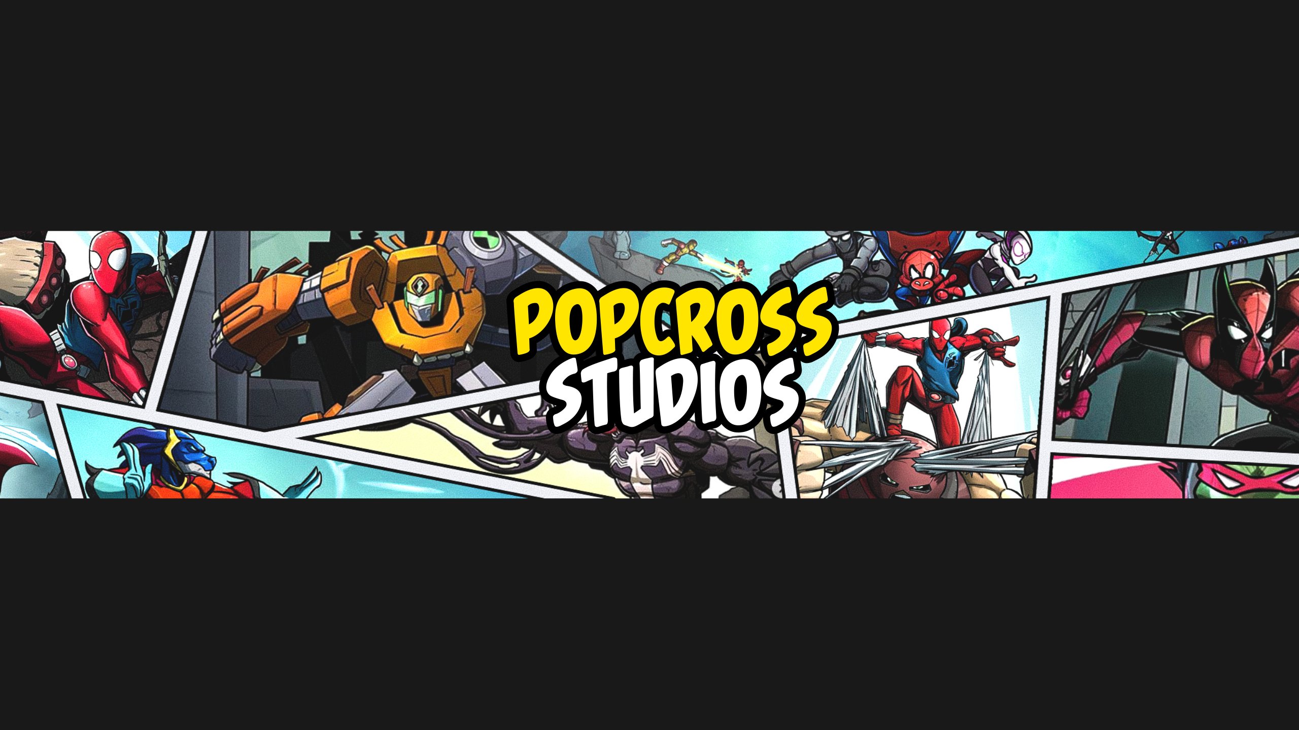 PopCross Studios put some of my art together into a banner for me! Loving how it looks at making it my new twitter banner! Check out his own art