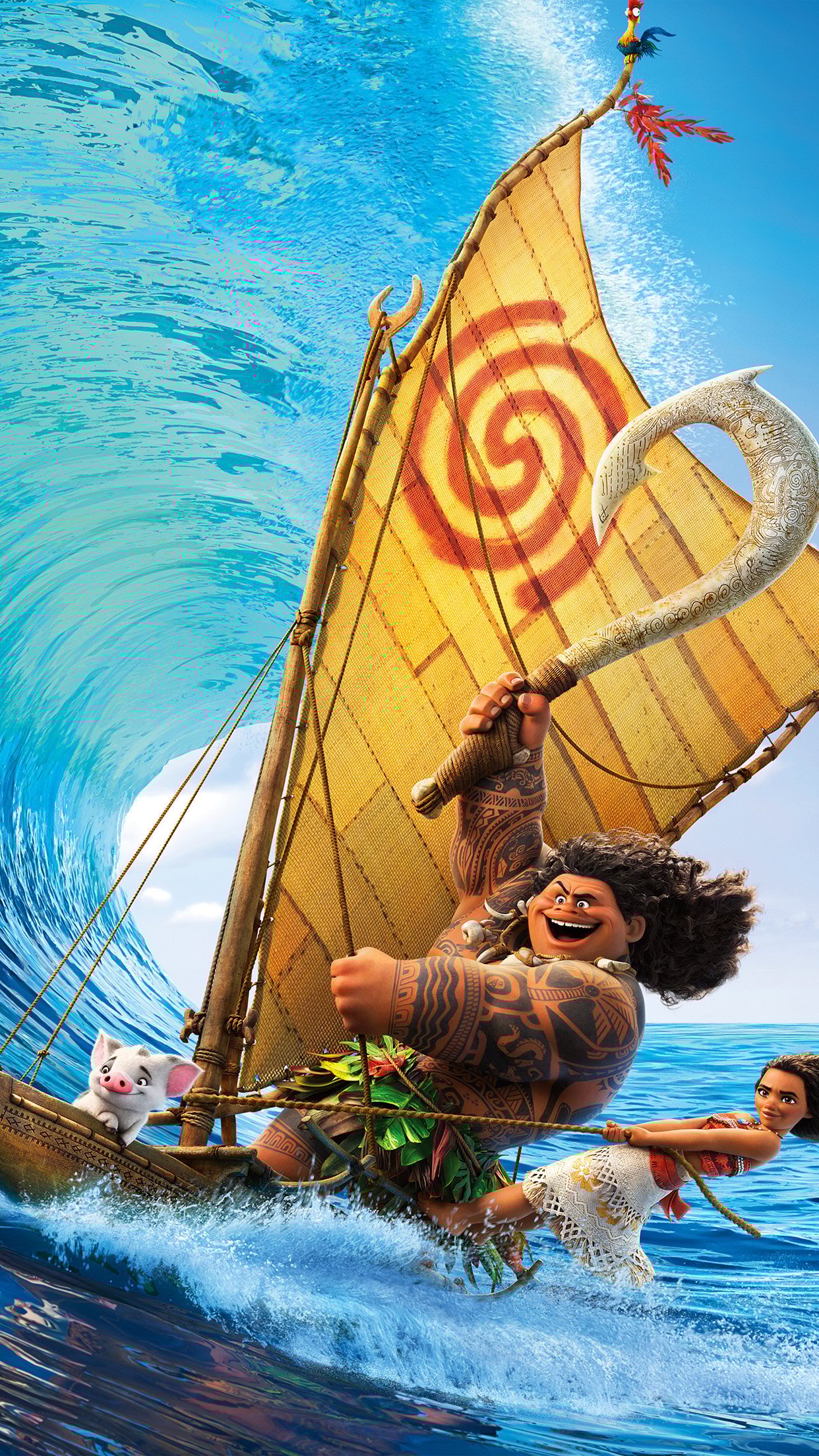 Surf Moana Disney Film Anime