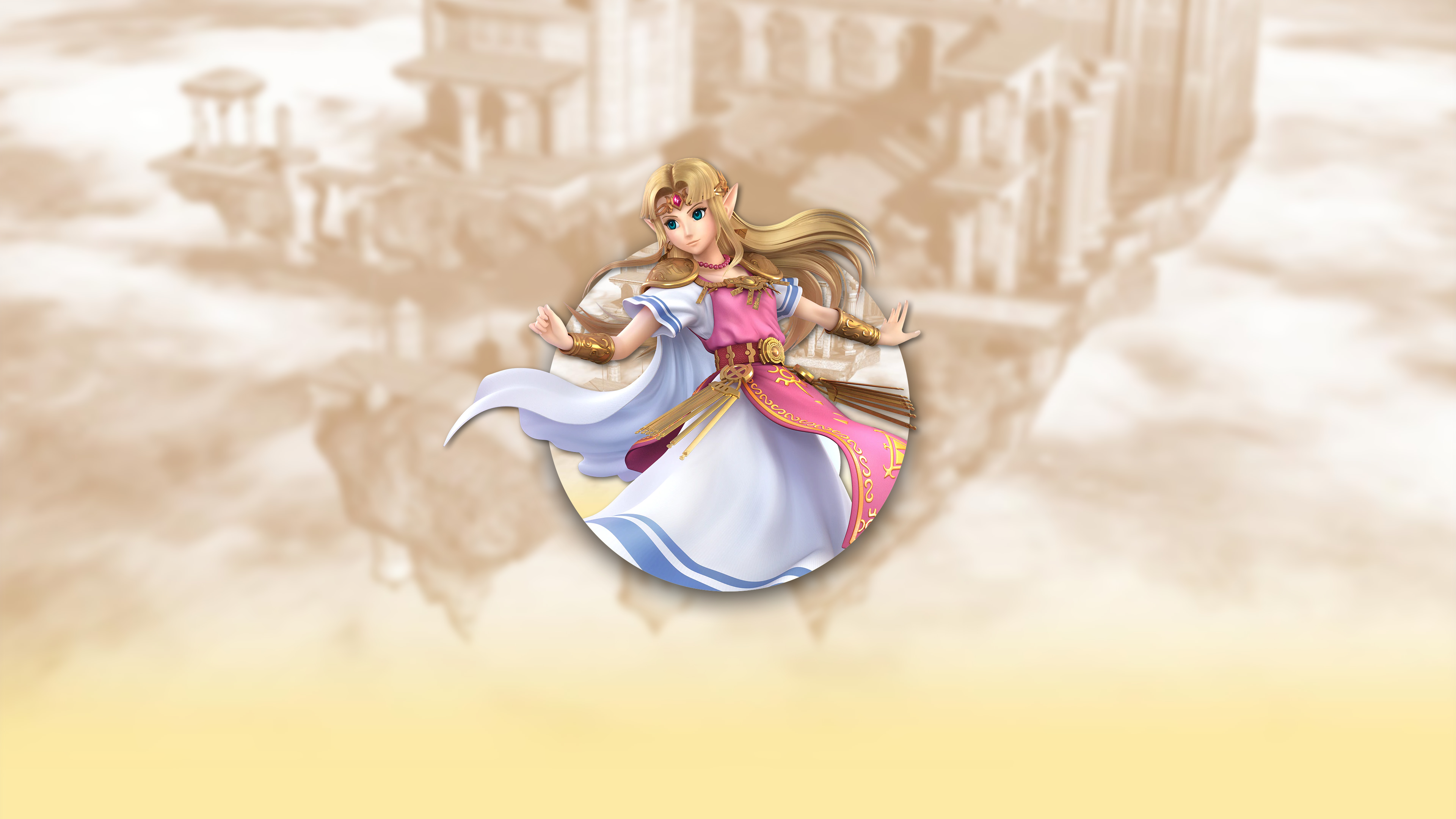 Super Smash Bros Ultimate Zelda UHD 4K Wallpaper