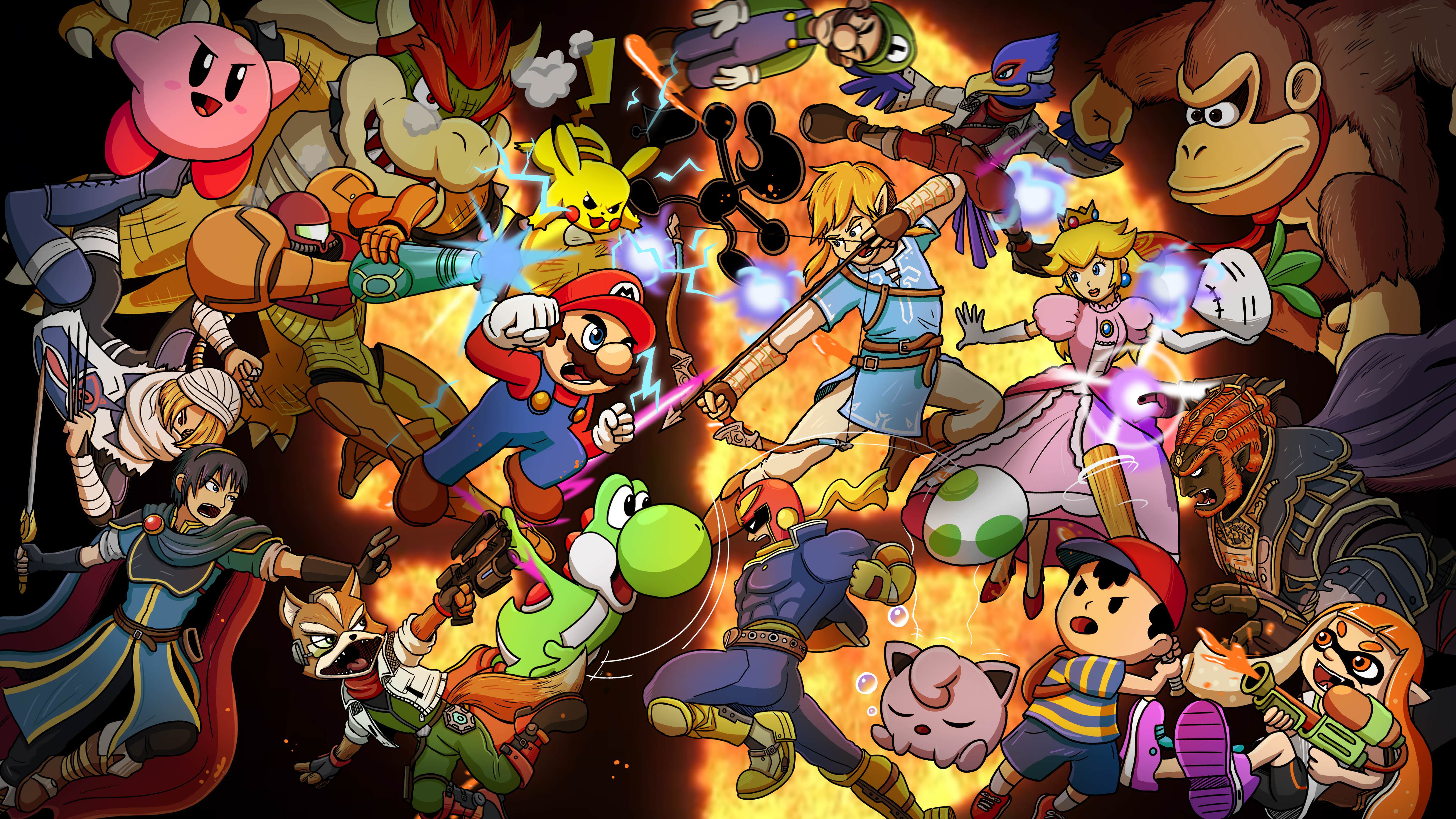 4K Super Smash Bros. Ultimate Wallpaper and Background Image