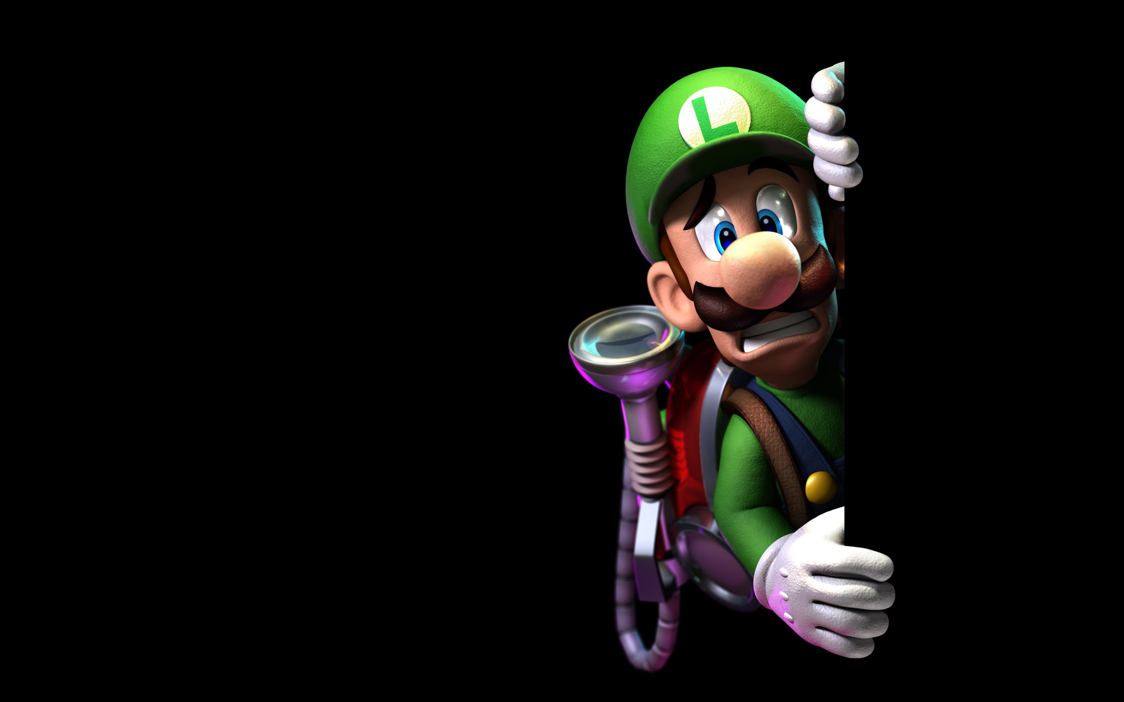 Luigi Mario Bros. video games simple background #Nintendo Luigi's Mansion: Dark Moon Luigi's Mansion K #wallpaper #hdwal. Luigi, Simple background, Mario bros
