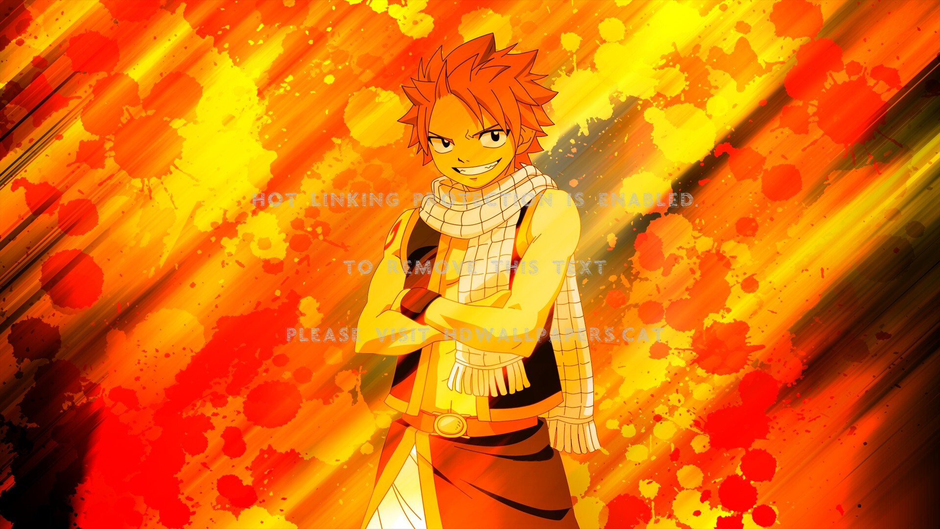 fairy tail natsu smiling anime dragon