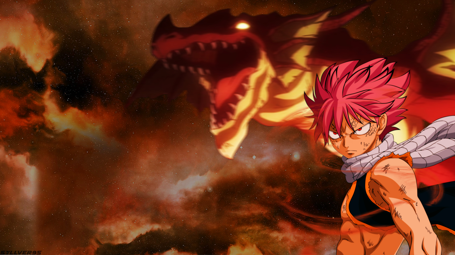 Fairy Tail Natsu Dragneel Dragon Igneel Fairy Tail Wallpaper:1920x1080