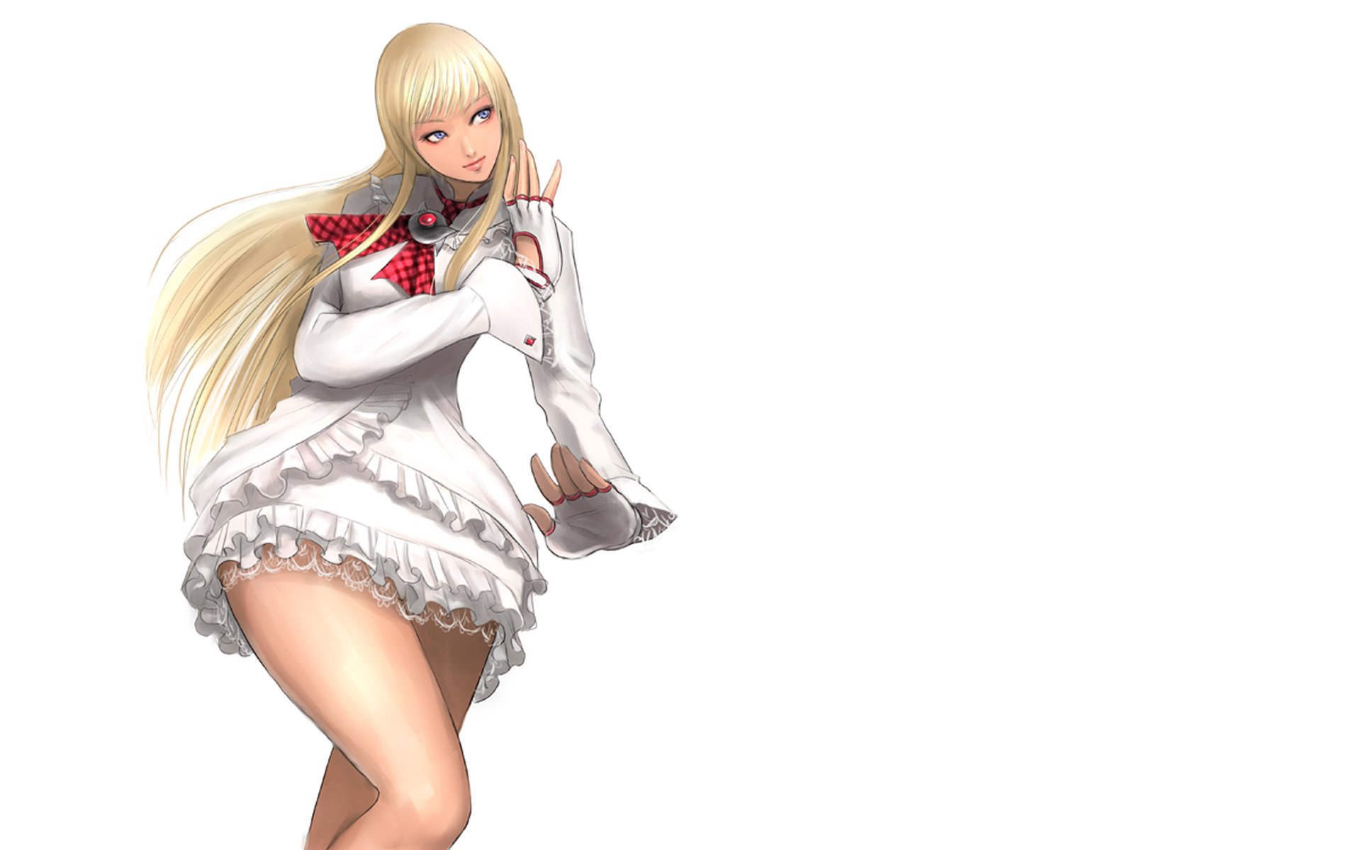 tekken, White, Dress, Soft, Shading, Simple, Background, Lili, Rochefort Wallpaper HD / Desktop and Mobile Background