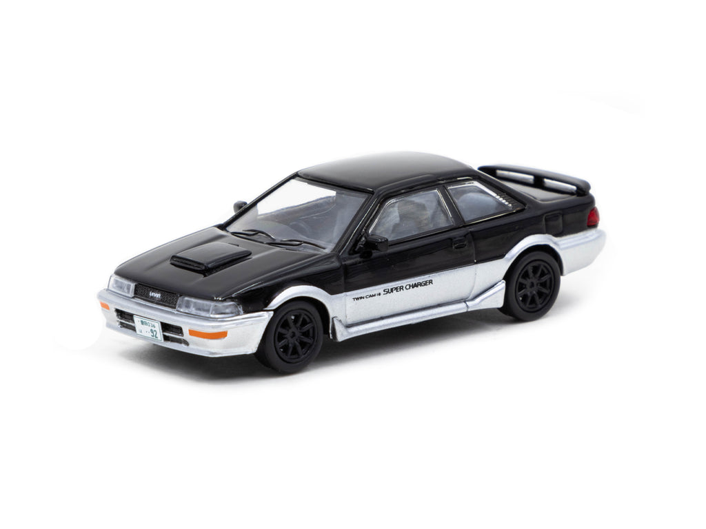 Tarmac Works 1 64 Toyota Corolla Levin AE92 Black Grey