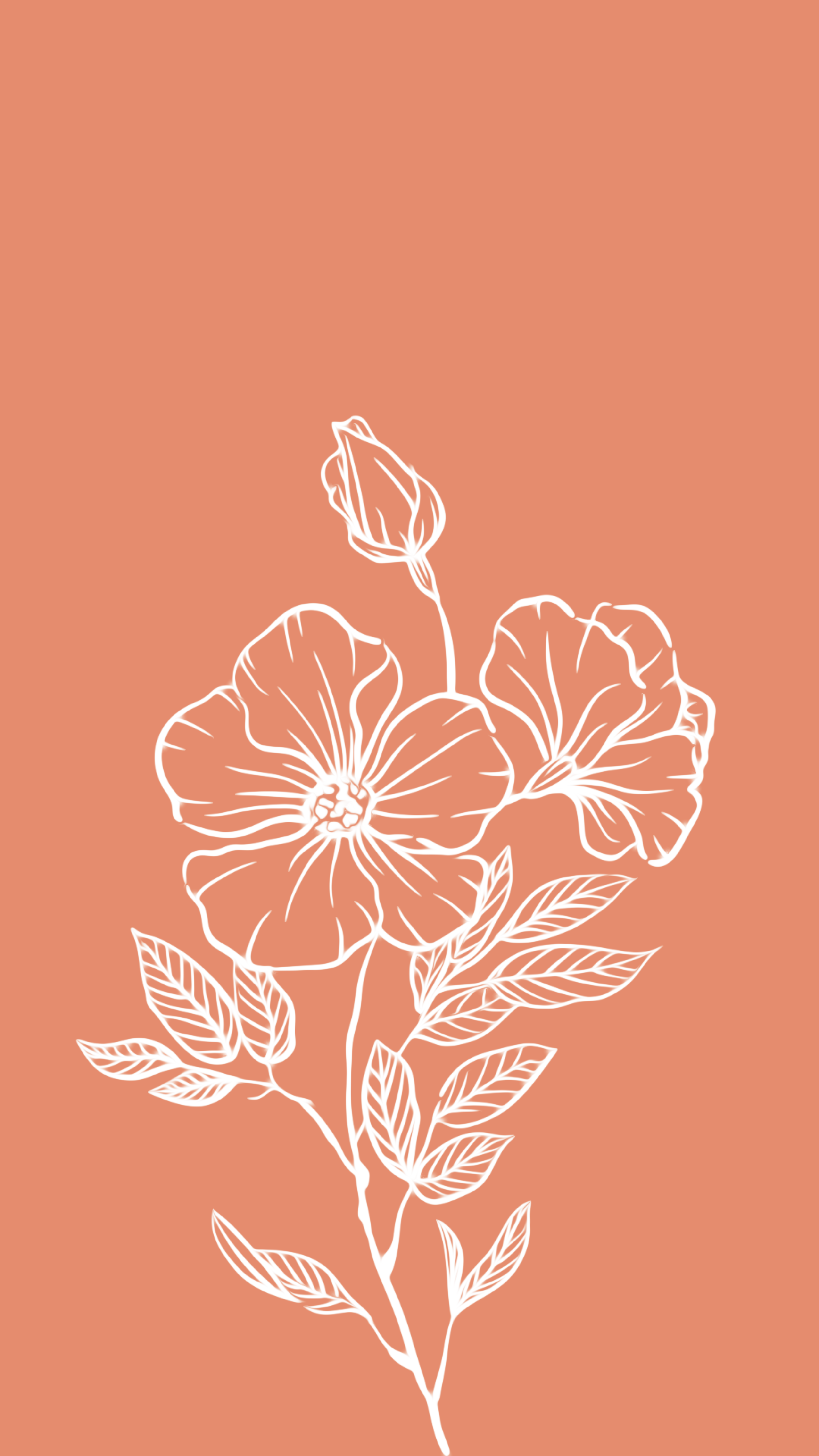 tudoo Shop. Redbubble. Flower iphone wallpaper, Flower graphic design, Drawing wallpaper