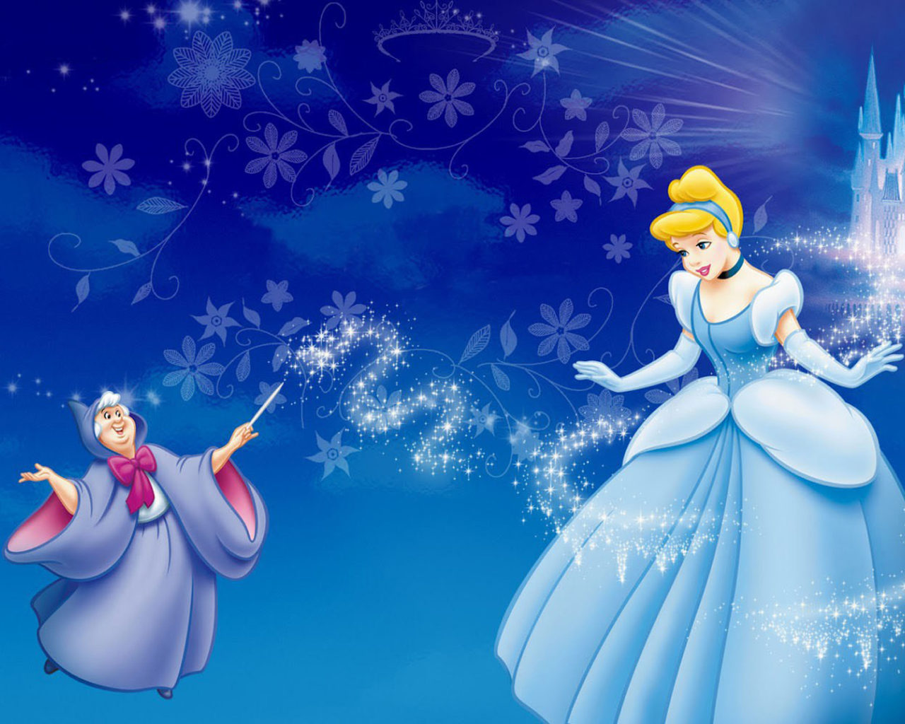 Disney Princess Cinderella And Fairy Godmother Wallpaper High Quality 1920x1200, Wallpaper13.com