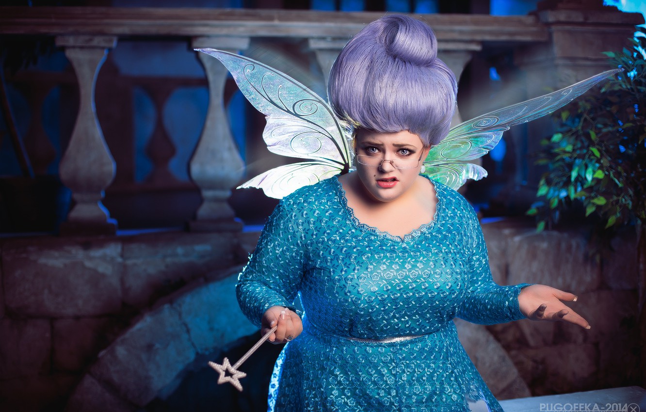 Wallpaper woman, cosplay, magic wand, Shrek, Fairy Godmother image for desktop, section фильмы