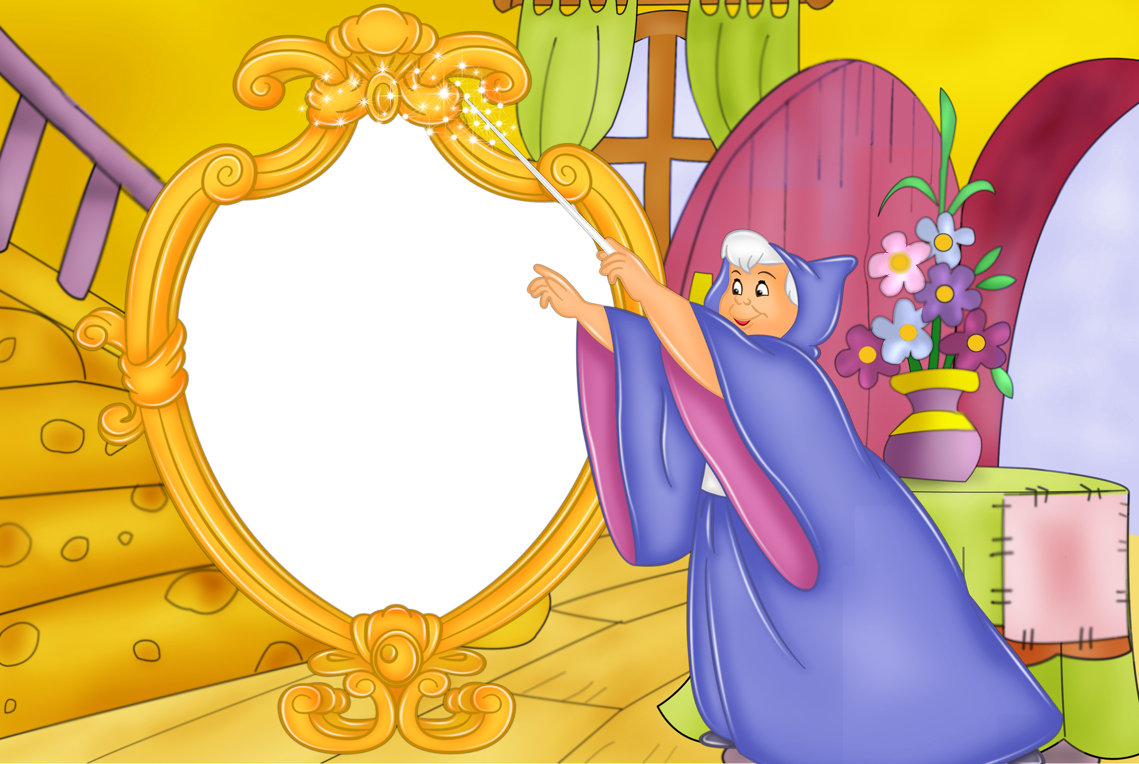Kids Fairy Godmother Transparent Frame​-Quality Free Image and Transparent PNG Clipart