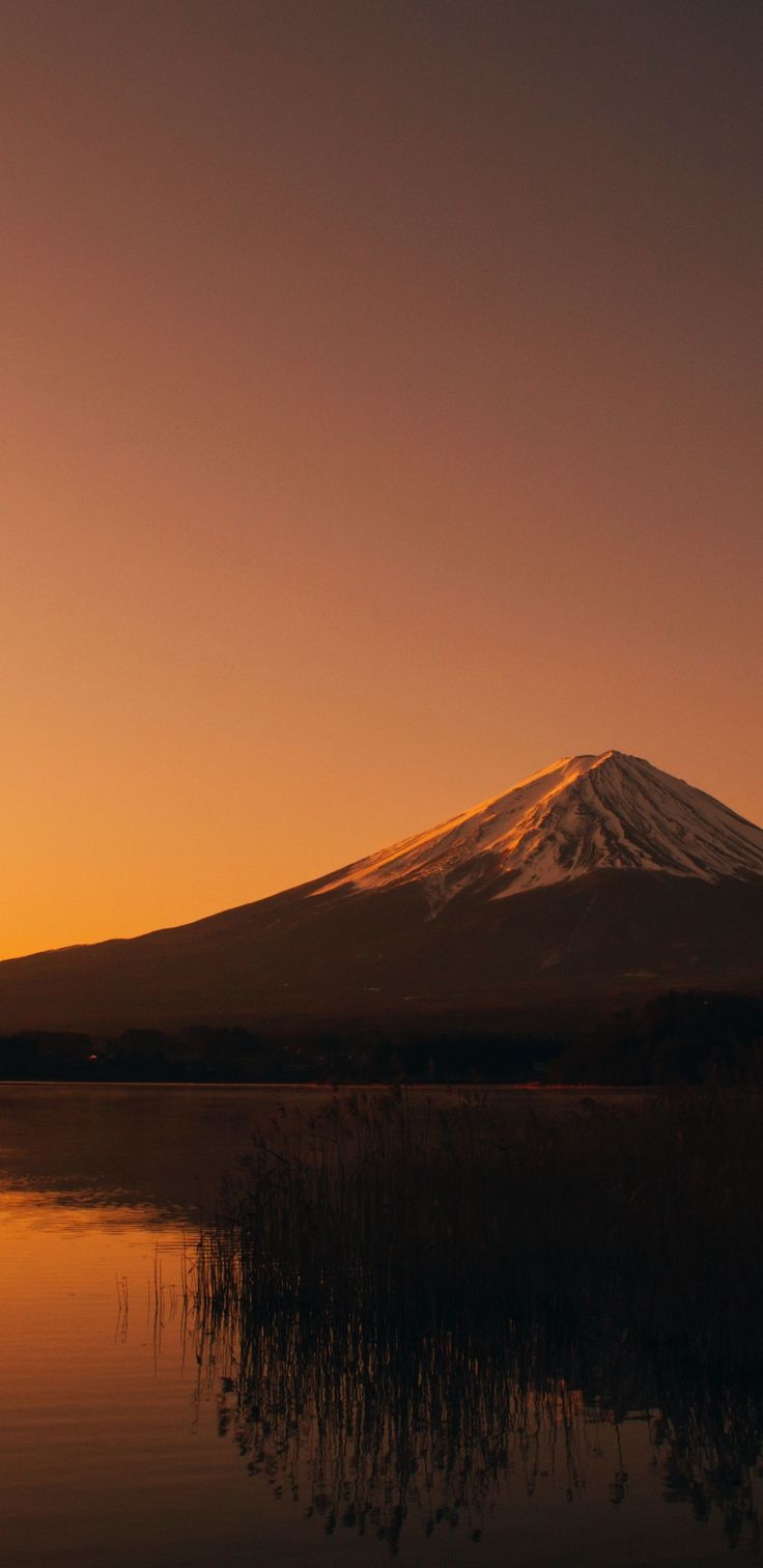Lake Kawaguchi, Mount Fuji, Mountain, sunset wallpaper. Japan landscape, Sunset wallpaper, Mount fuji