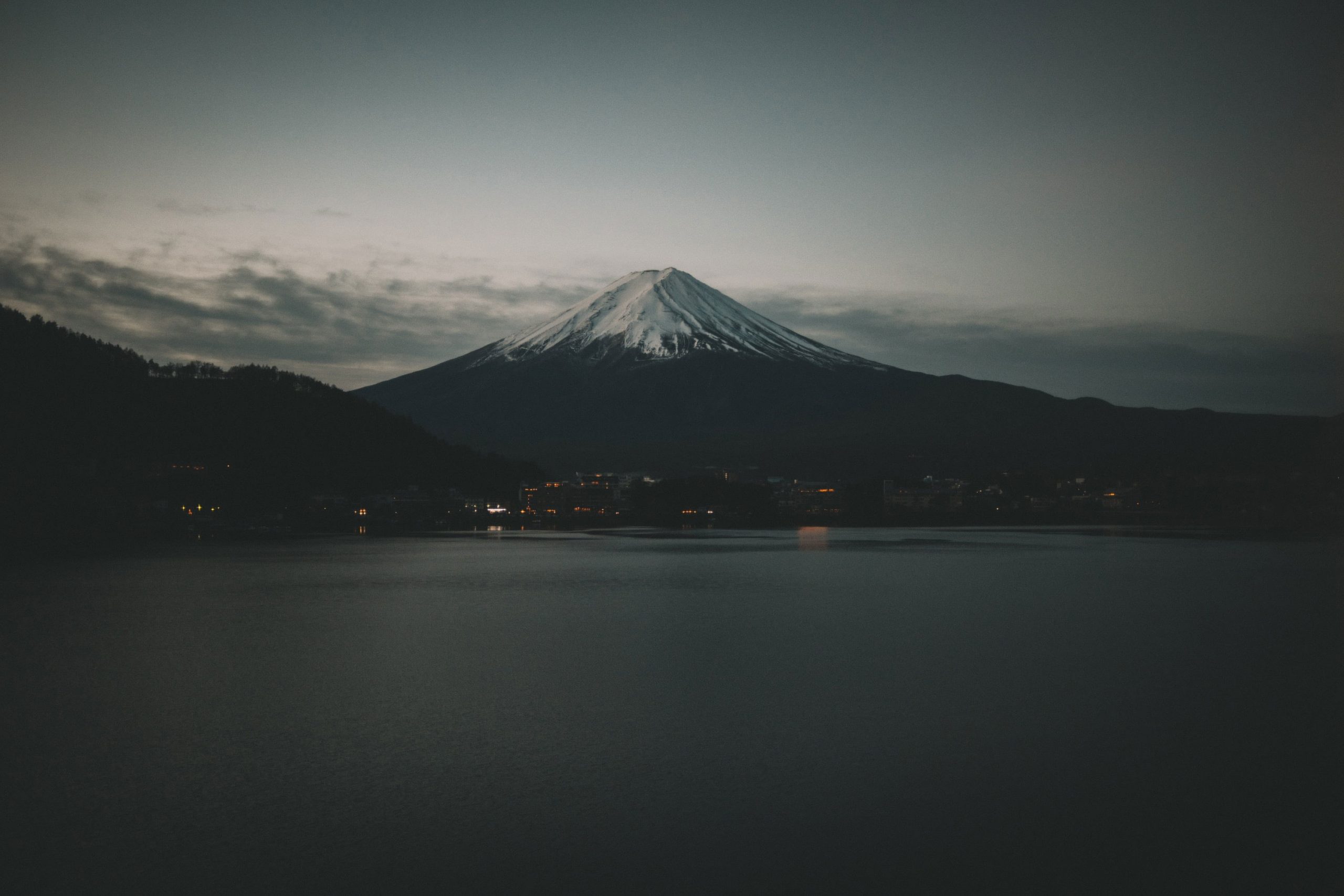 Wallpaper Mount Fuji, Japan, Nature, Snow, Water, Trees • Wallpaper For You