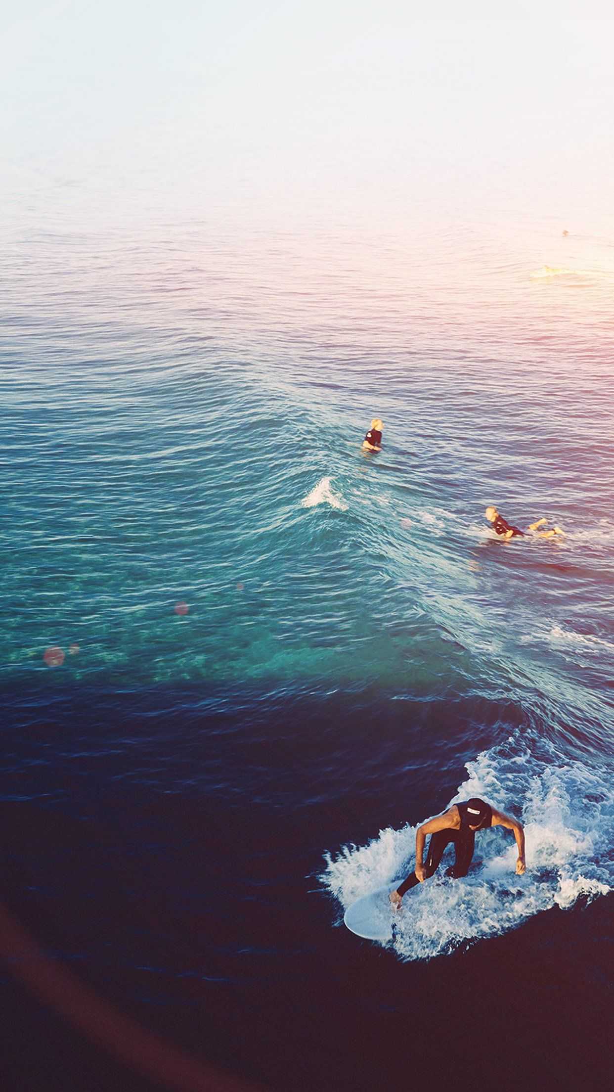 Surfing iPhone Wallpaper