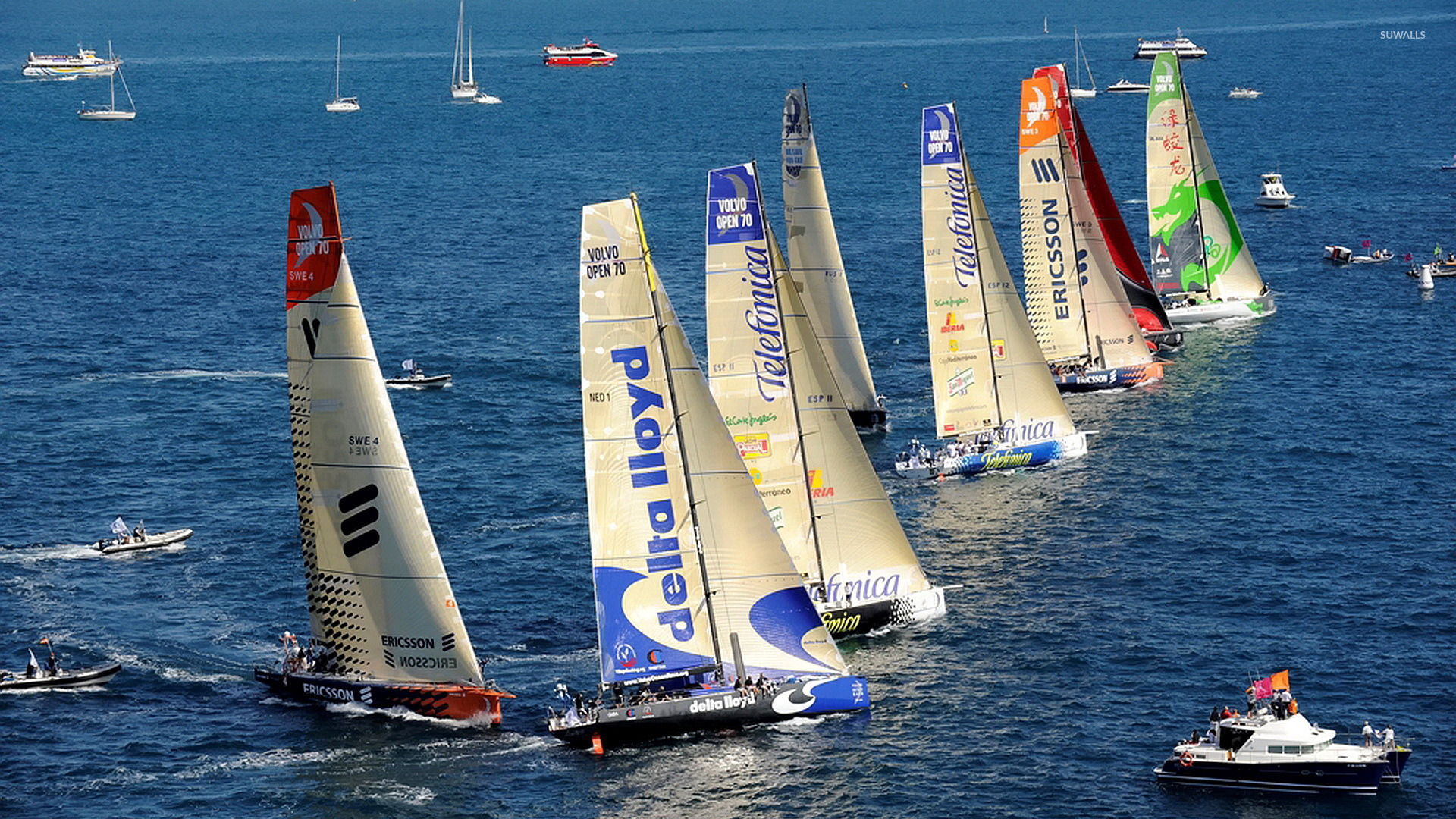 Yacht racing wallpaper wallpaper