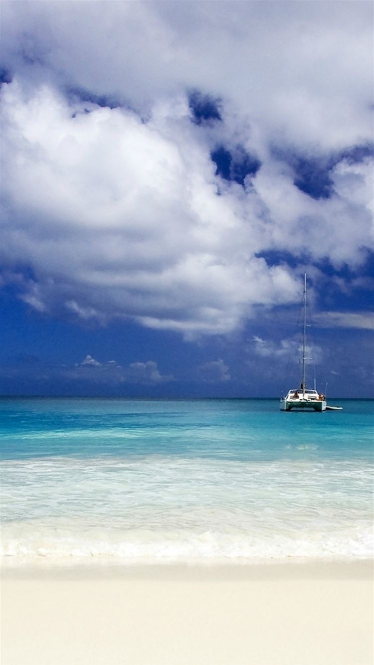 Pure Bright Sunny Ocean Beach Sea View