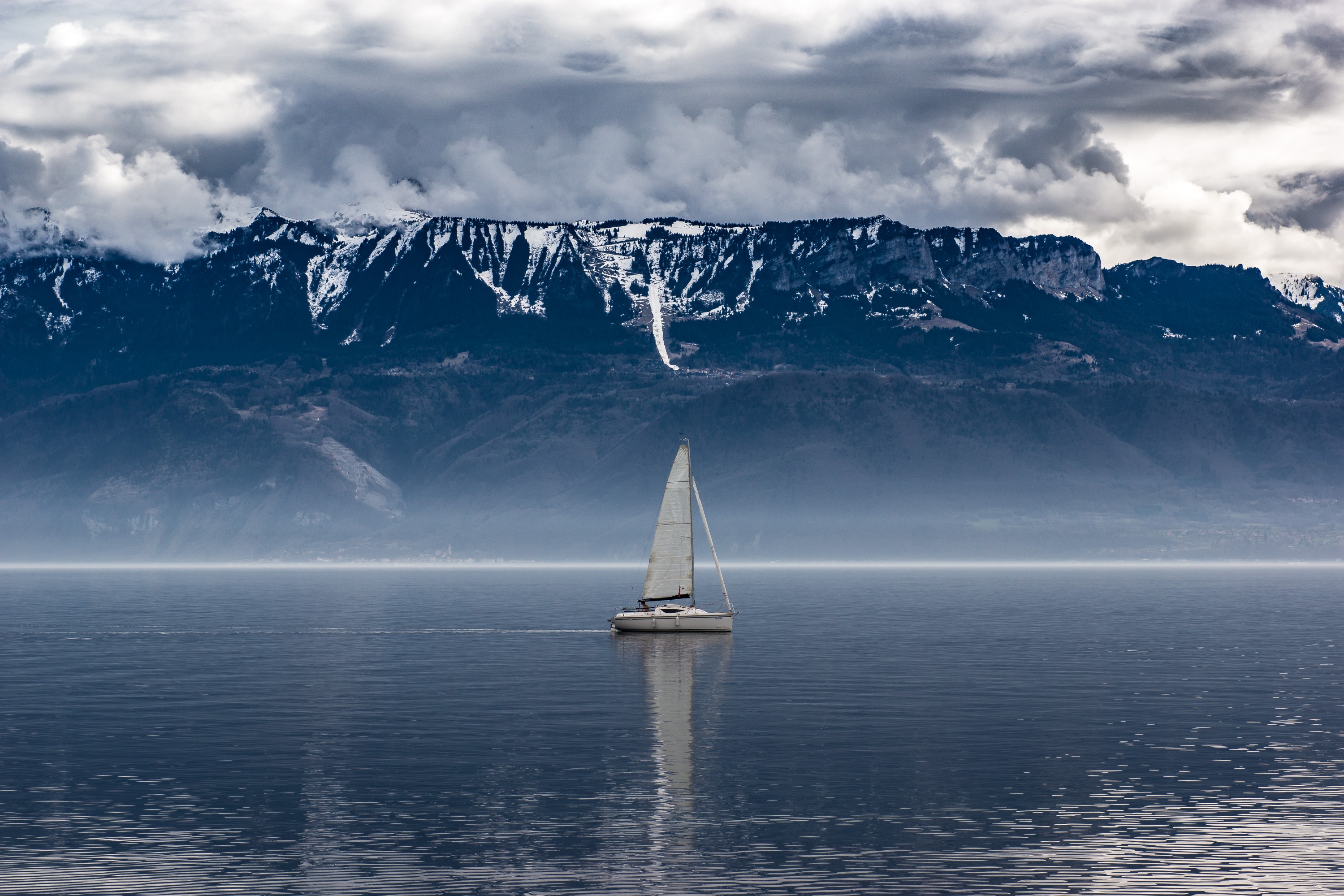 Sailboat Seascape Landscape 1440P Resolution HD 4k Wallpaper, Image, Background, Photo and Picture