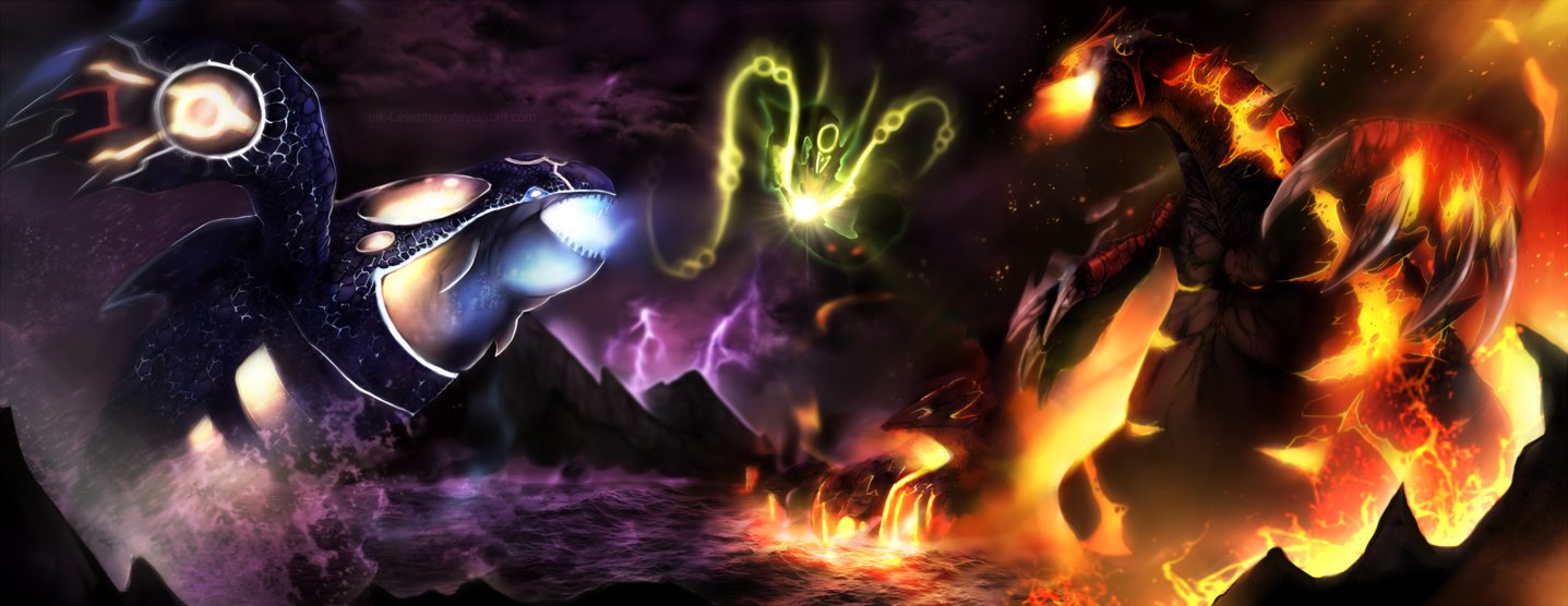 Free download Pokemon Primal Groudon vs Primal Kyogre by Ink Leviathan on [1437x556] for your Desktop, Mobile & Tablet. Explore Primal Kyogre Wallpaper. Primal Groudon Wallpaper