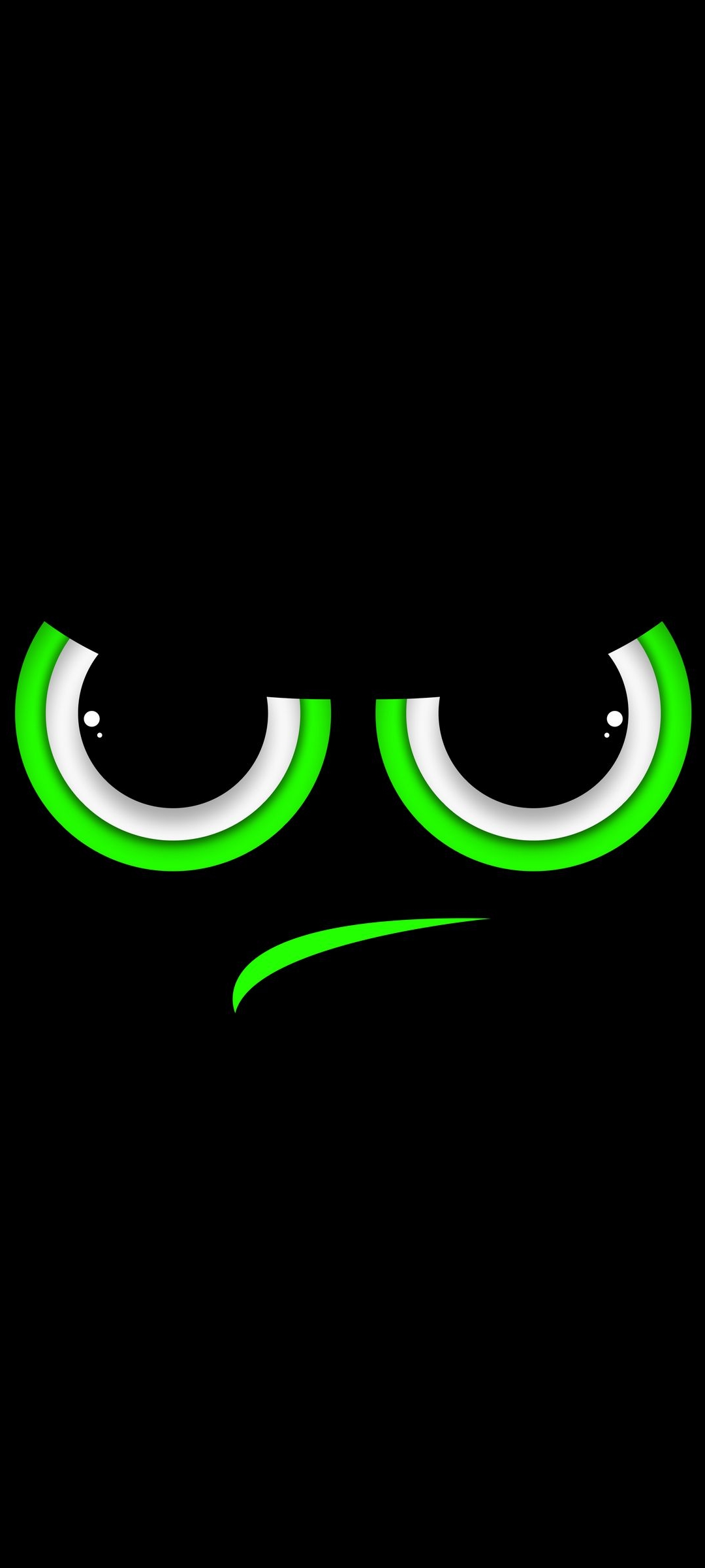 Vector Black Amoled Angry Wallpaper