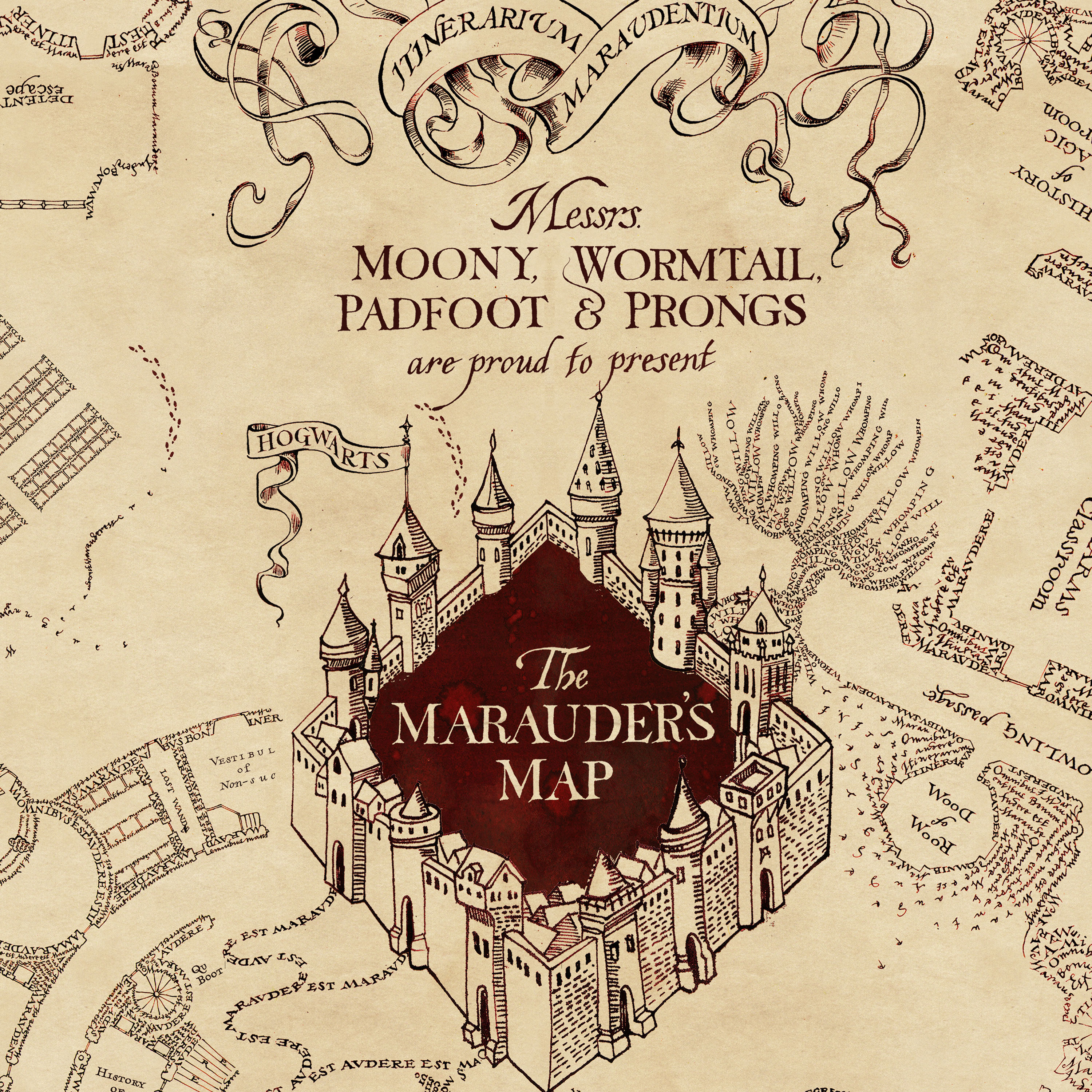 Harry Potter Wallpapers Marauders Map.