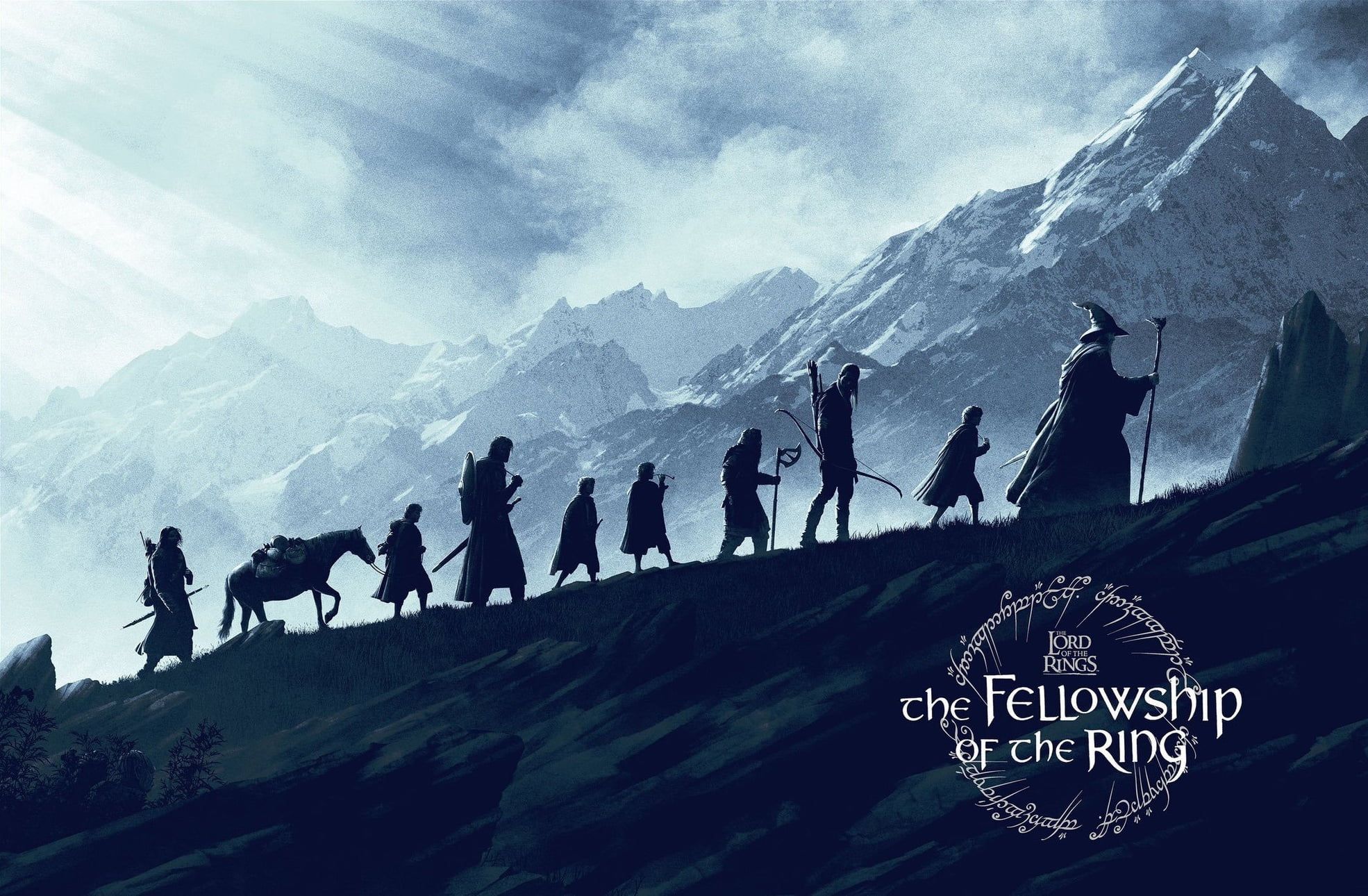 movies fantasy art The Lord of the Rings: The Fellowship of the Ring #artwork #mountains. Lord of the rings tattoo, Fellowship of the ring, Lord of the rings