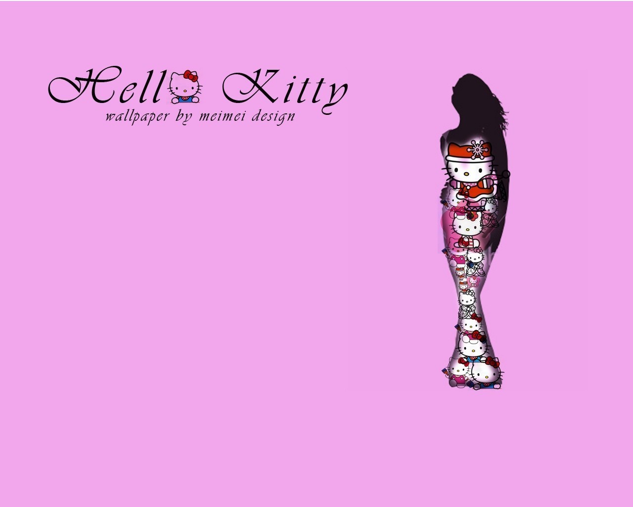 Hello Kitty Wallpaper Art · A