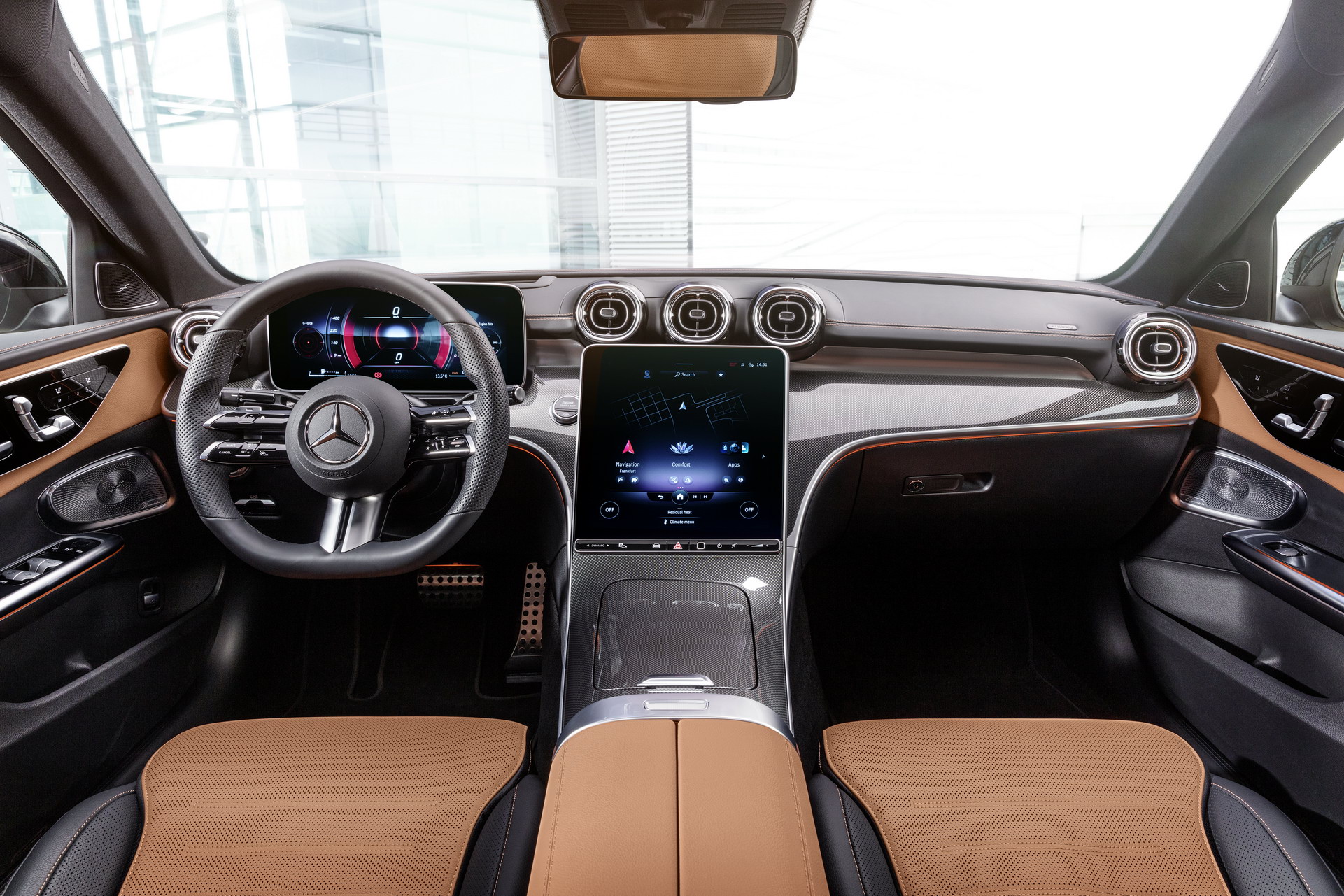 2022 Mercedes Benz C Class, Cockpit Wallpaper