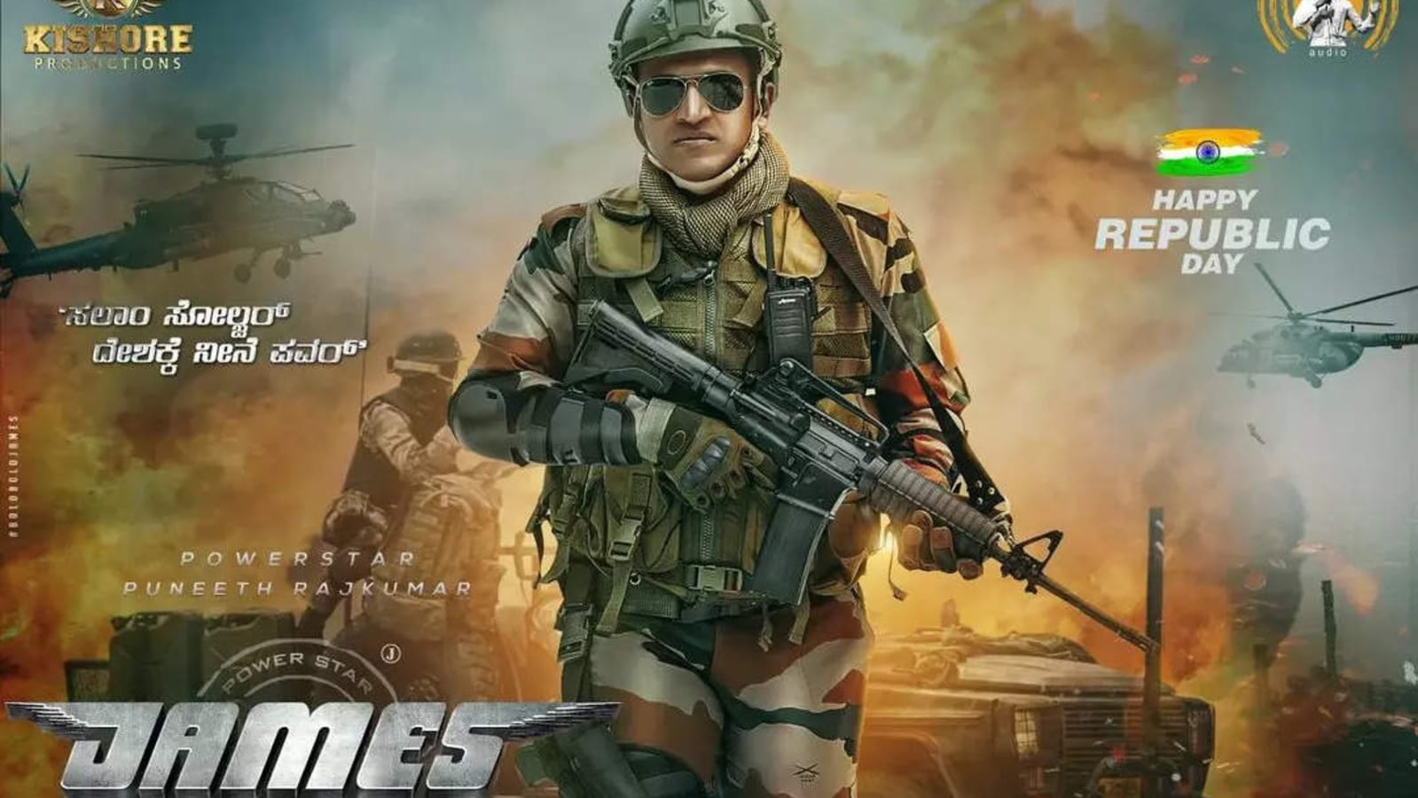 First look of Puneeth Rajkumar's last film James unveiled, fans say 'miss you'