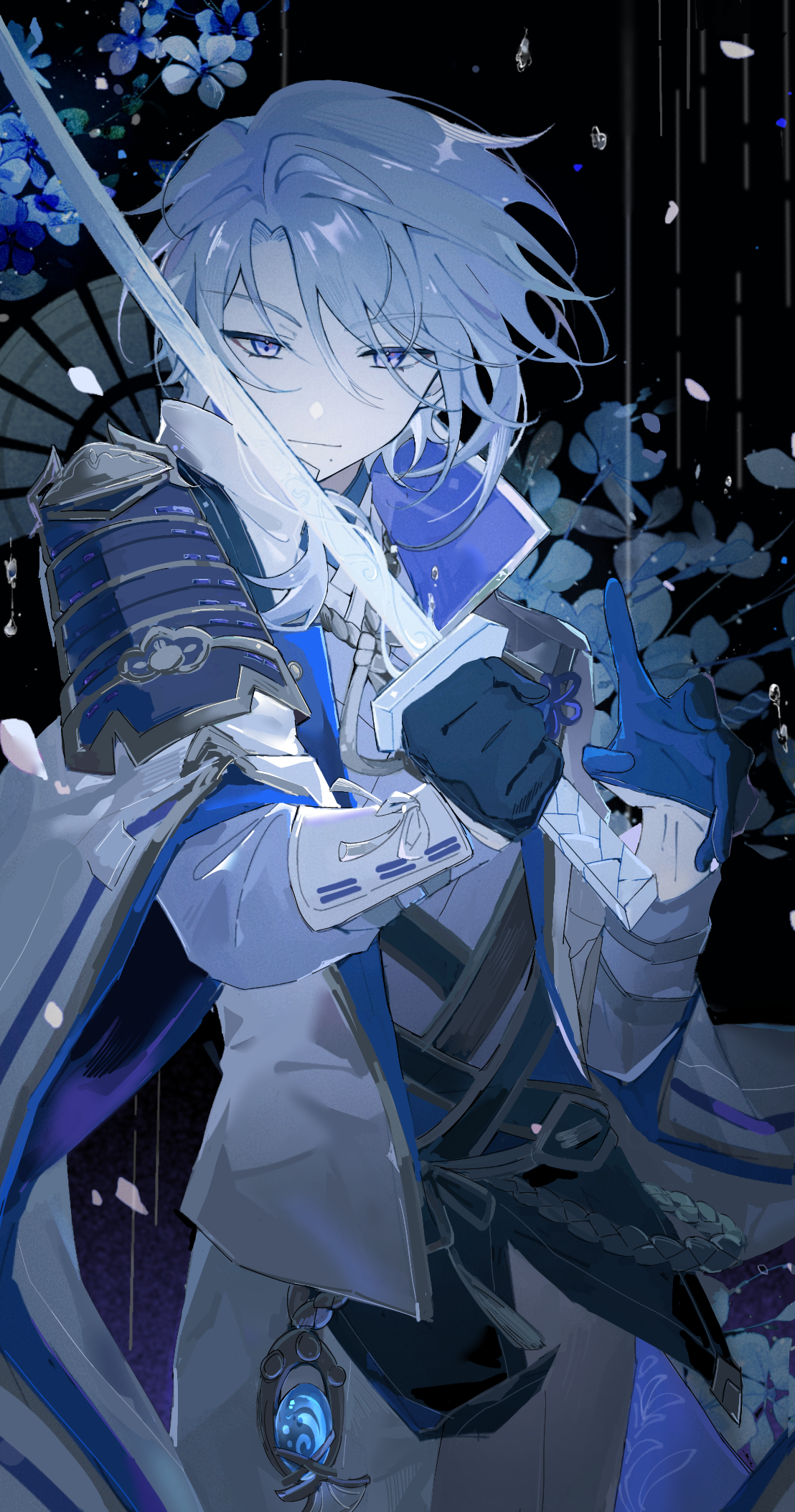 kamisato ayato (genshin impact) drawn