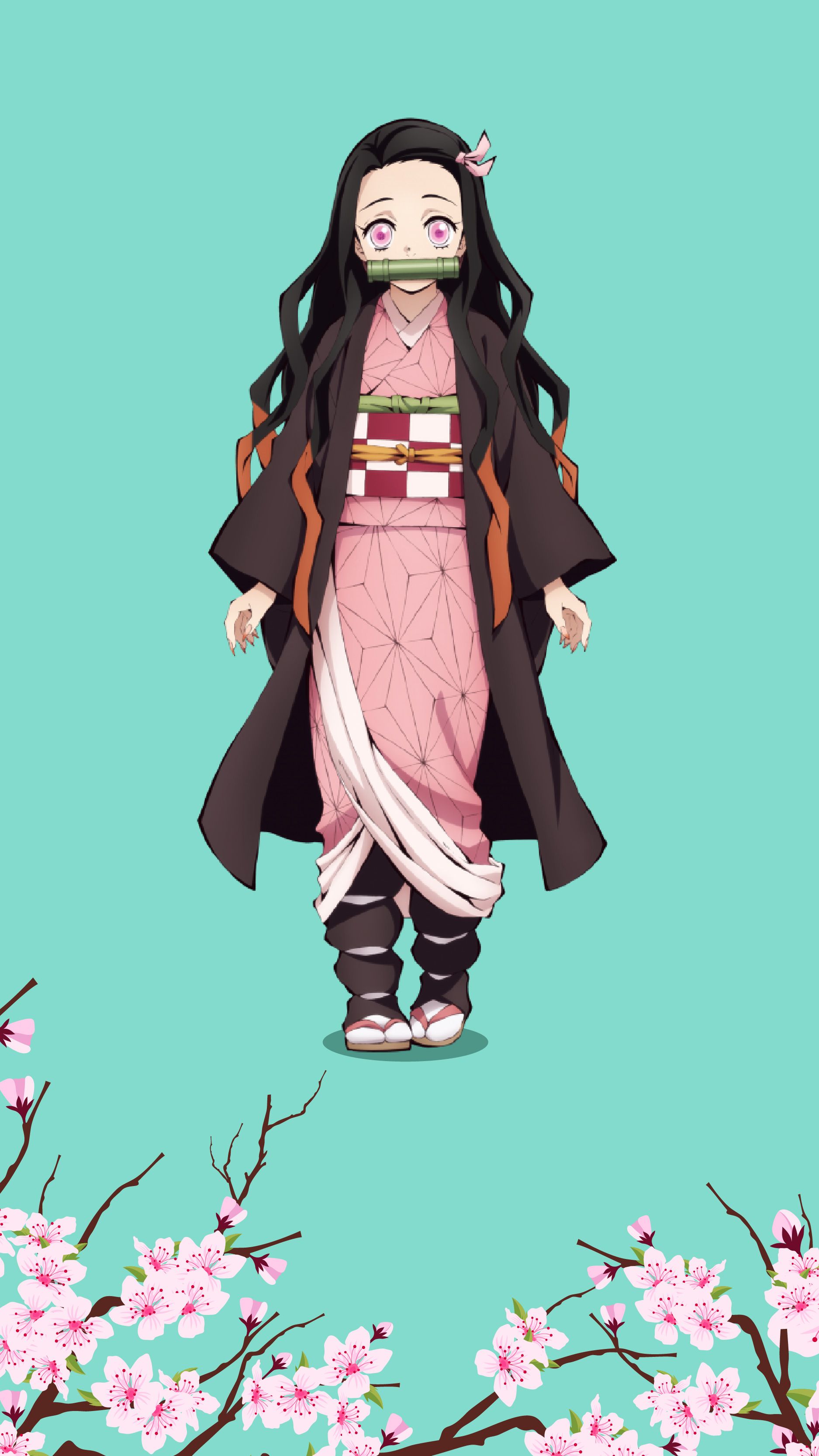 Demon Slayer Nezuko phone wallpaper. Caricaturas de terror, Arte de cómics, Wallpaper de anime